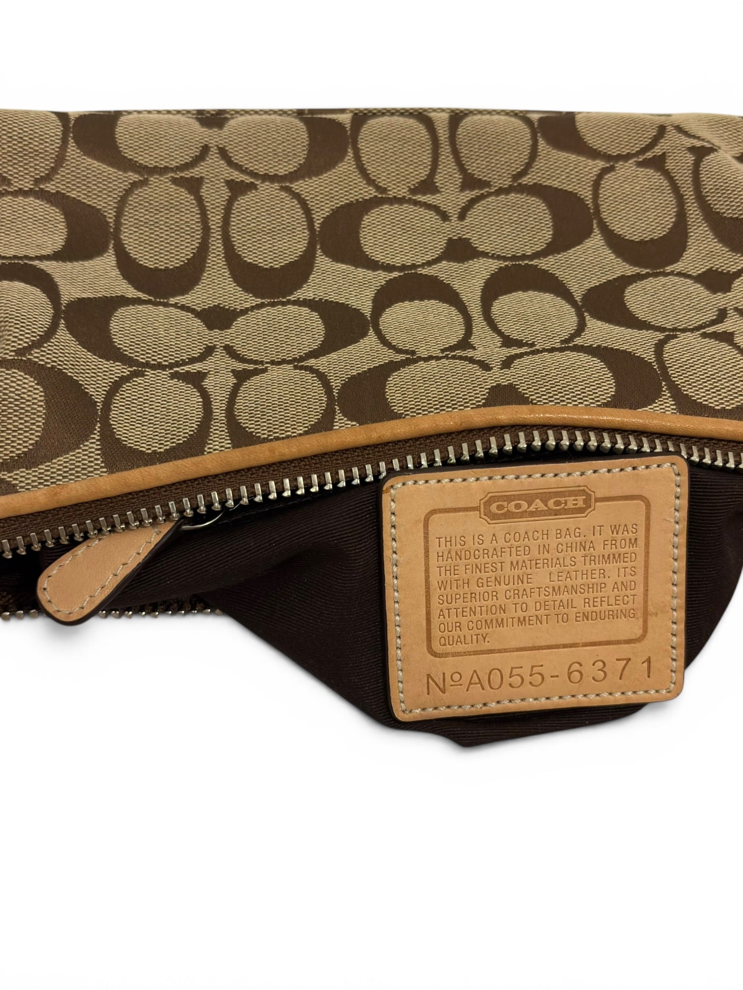 Coach Brown Canvas & Leather Tan Baguette
Vintage Shoulder Bag A055-6371