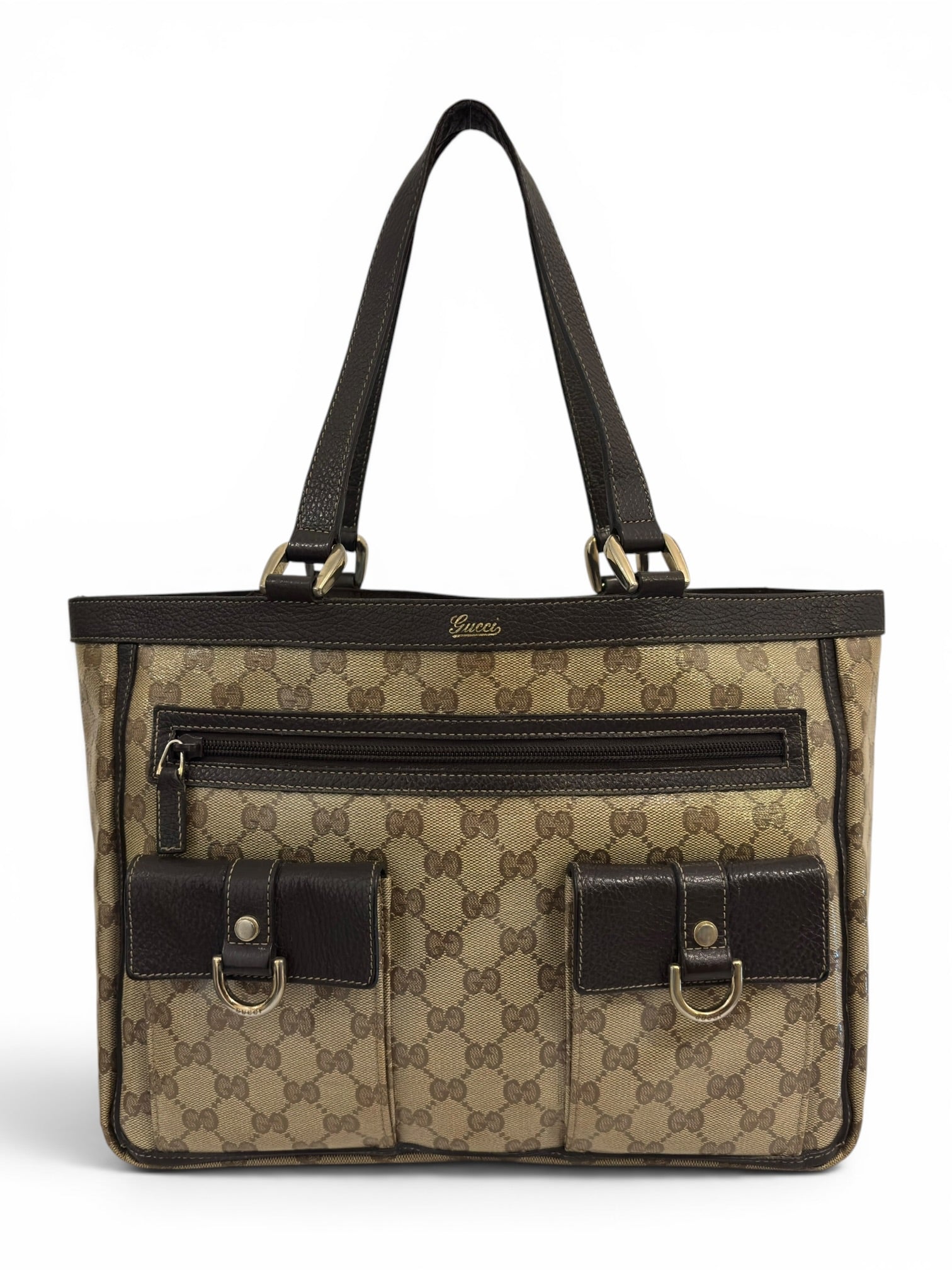 Vintage Gucci Abbey D Ring 002058 Tote Shoulder Bag