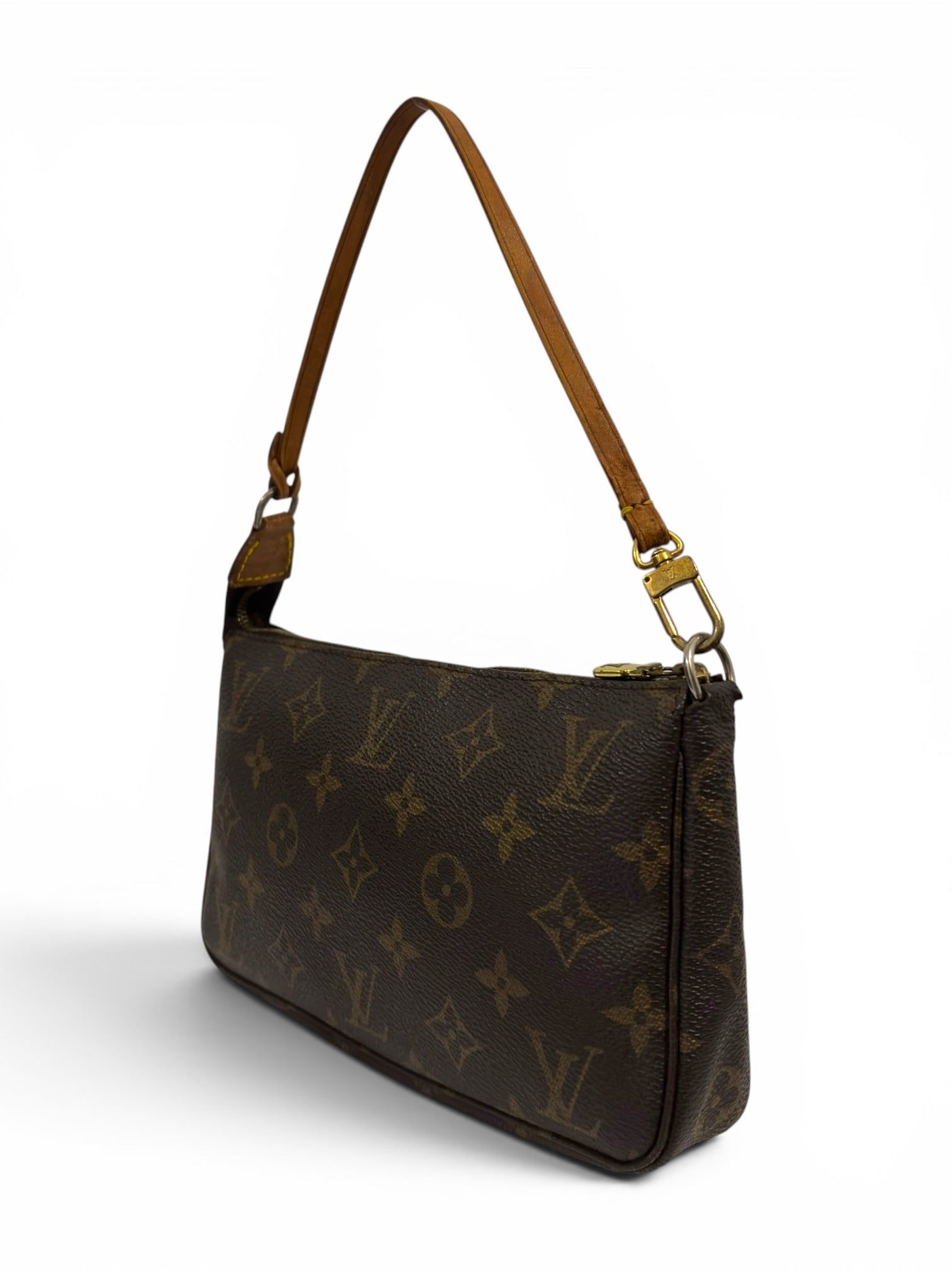 Louis Vuitton Rare Brown Monogram Pochette
Accessoires Vintage VI0021 Shoulder Bag