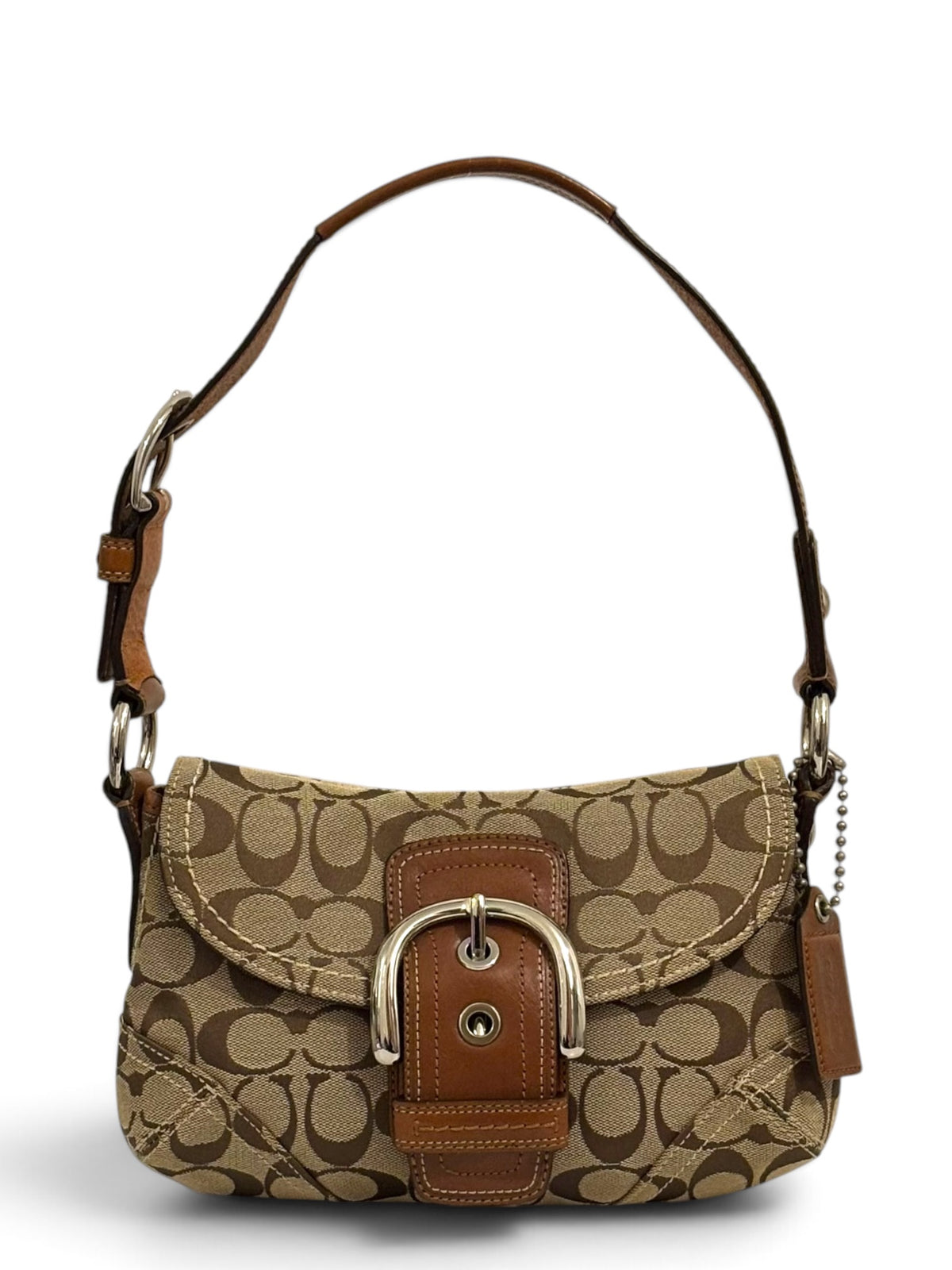 Vintage Coach Soho Bag 11860 Signature Flap Shoulder Bag