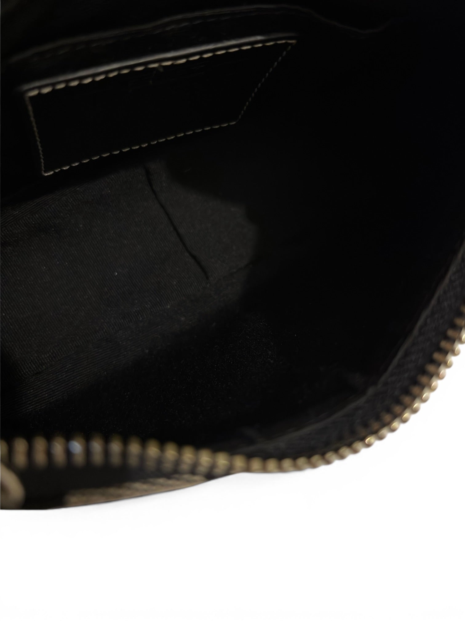 Coach Black & Grey Mini Soho Demi Canvas & Leather Vintage Hobo Shoulder Bag