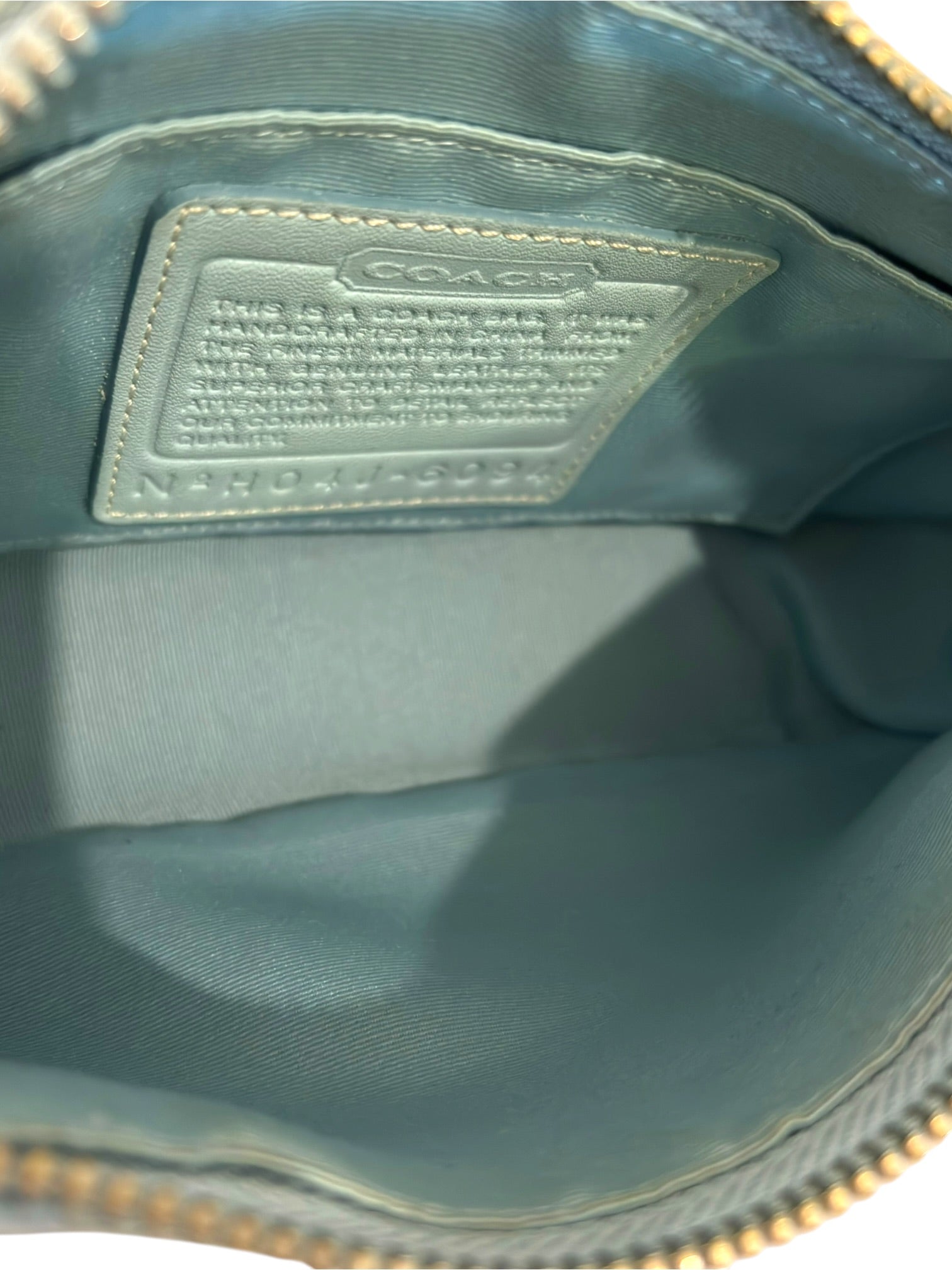 Vintage Coach Demi Bag Signature Rare Blue Shoulder Bag Y2K H04J-6094