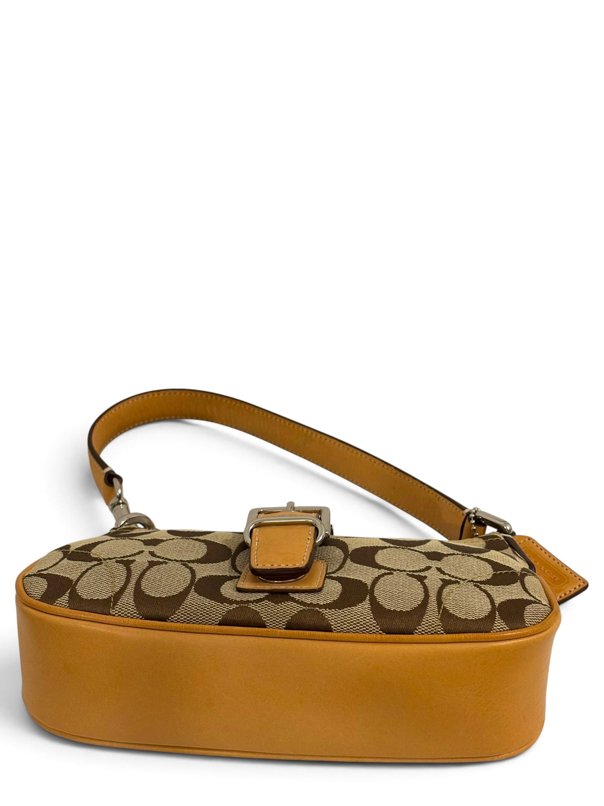 Vintage Coach Demi Mini Soho Bag 6362 Signature Brown Shoulder Bag