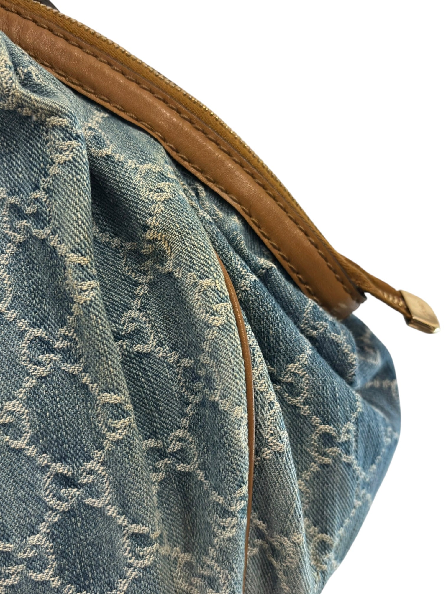 Vintage Gucci Denim Sukey Medium GG Tote
Shoulder Bag 506631