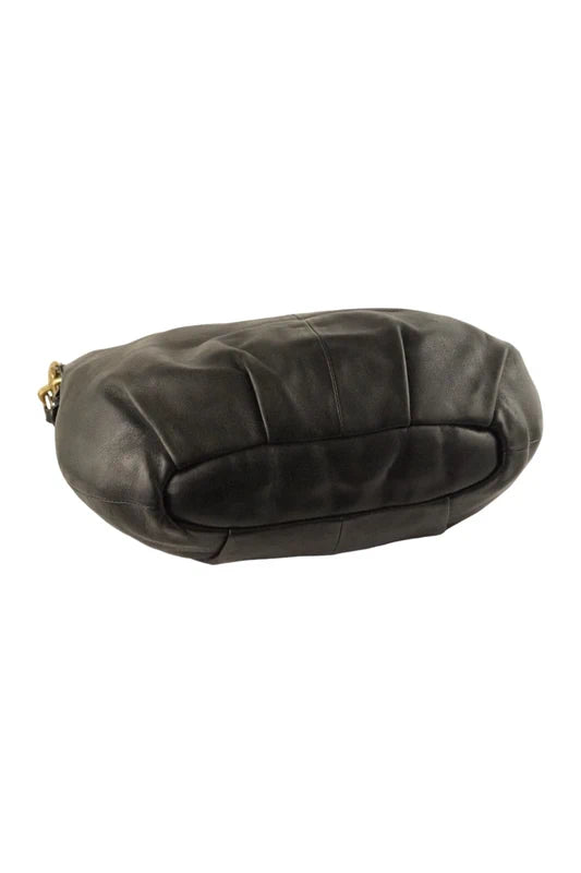 Coach Black Madison Soft Leather Hobo Vintage Shoulder Bag