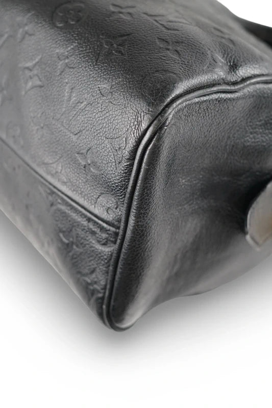 Louis Vuitton Speedy Bandouliere 25 Black Monogram Empreinte Leather Handbag