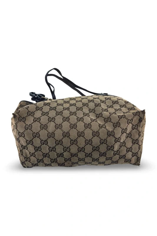 Gucci GG Canvas Jolie Brown Signature Tote Shoulder Bag
