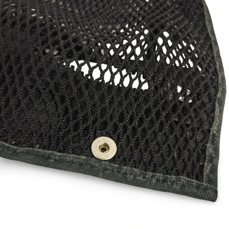 Chanel Rare 2003 Sports Line Vintage Canvas & Mesh Grey & Black CC Tote Shoulder Bag