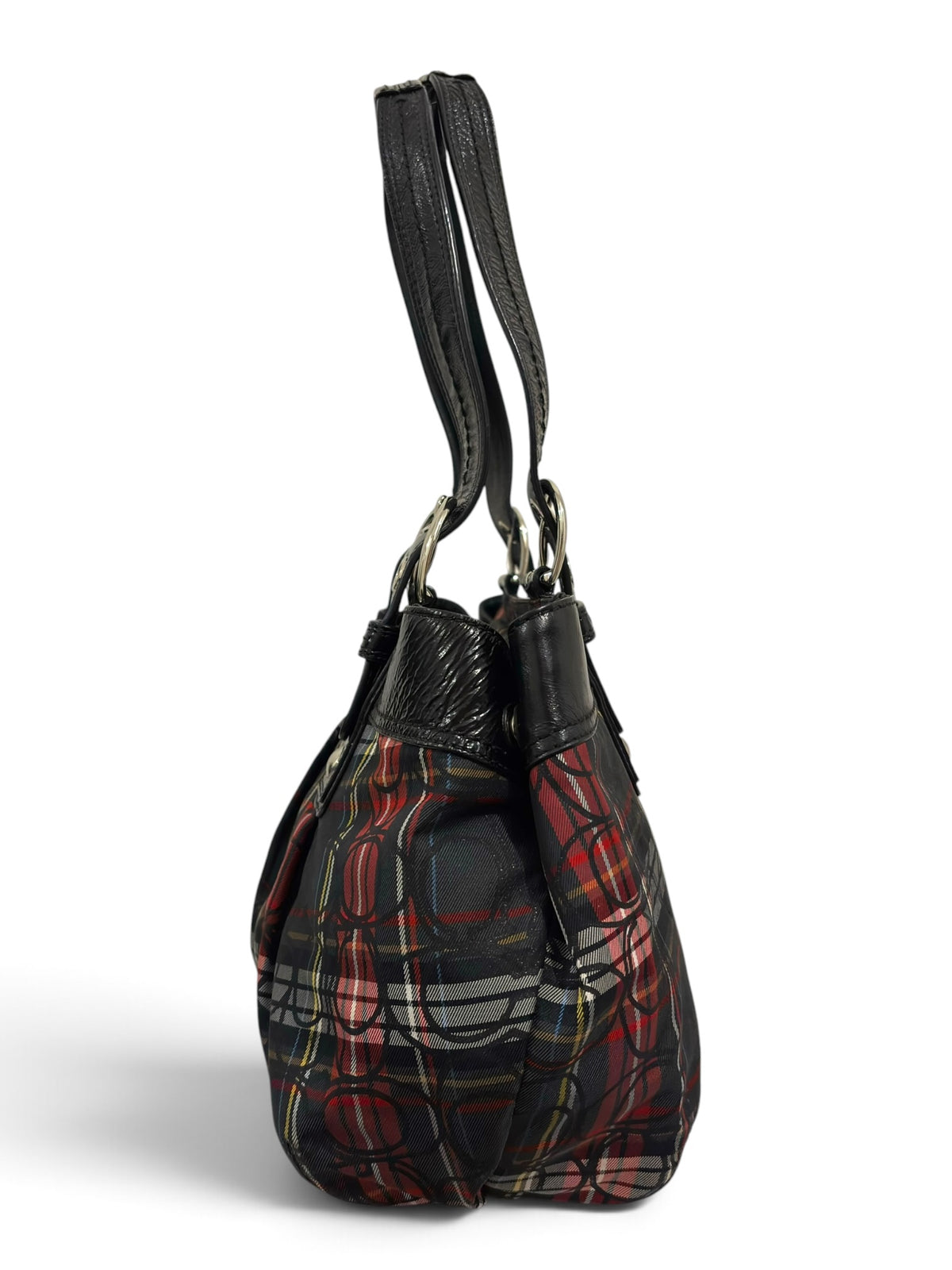 Vintage Coach Soho Bag F15228 Poppy Tartan Plaid Tote