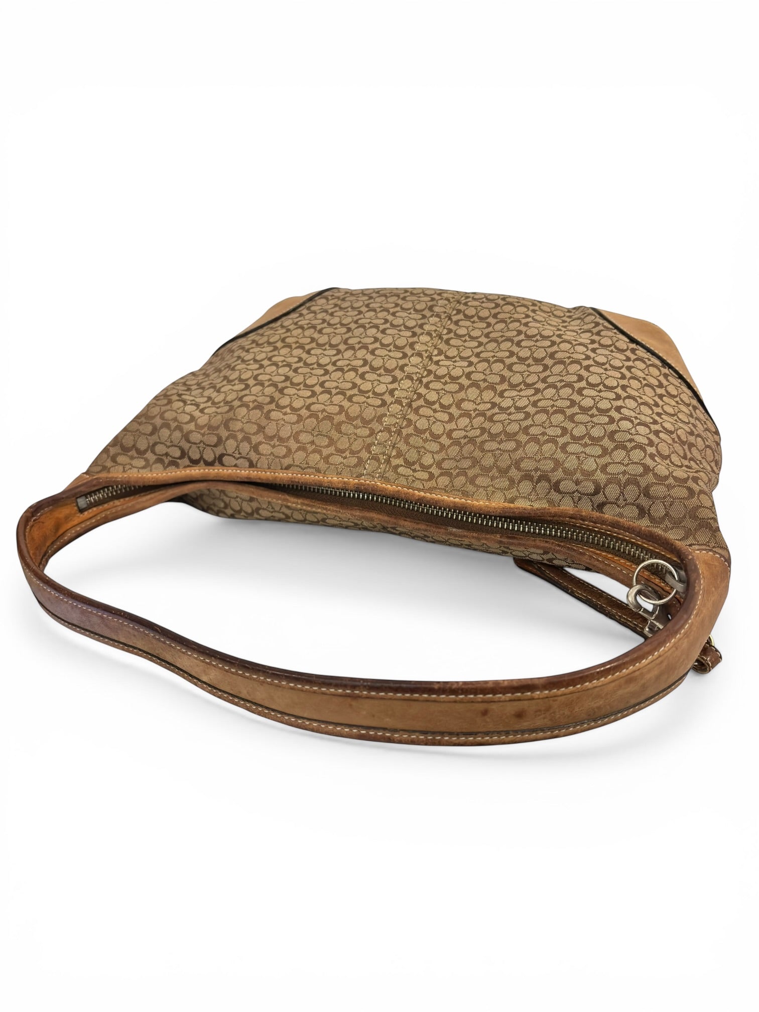 Coach Brown Signature Canvas & Leather Ergo Slouchy Vintage 2000's Hobo Shoulder Bag