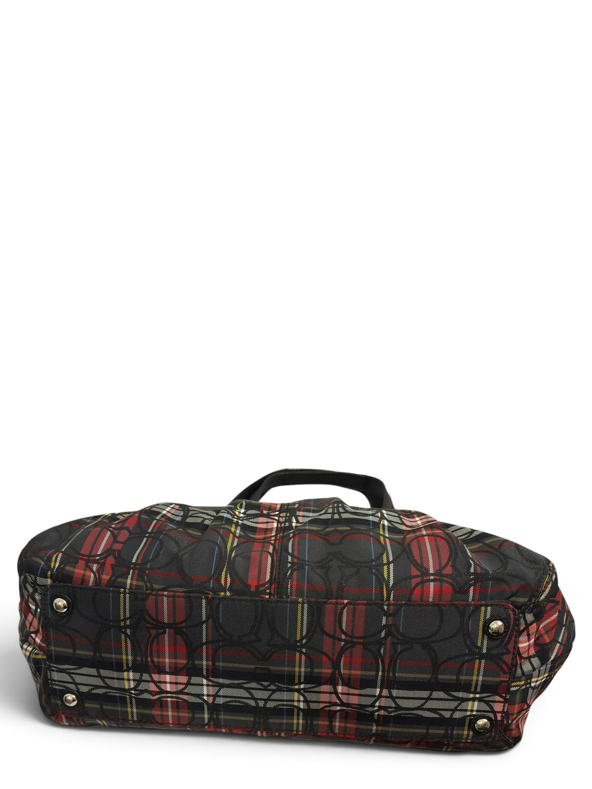 Vintage Coach Soho Bag F15228 Poppy Tartan Plaid Tote