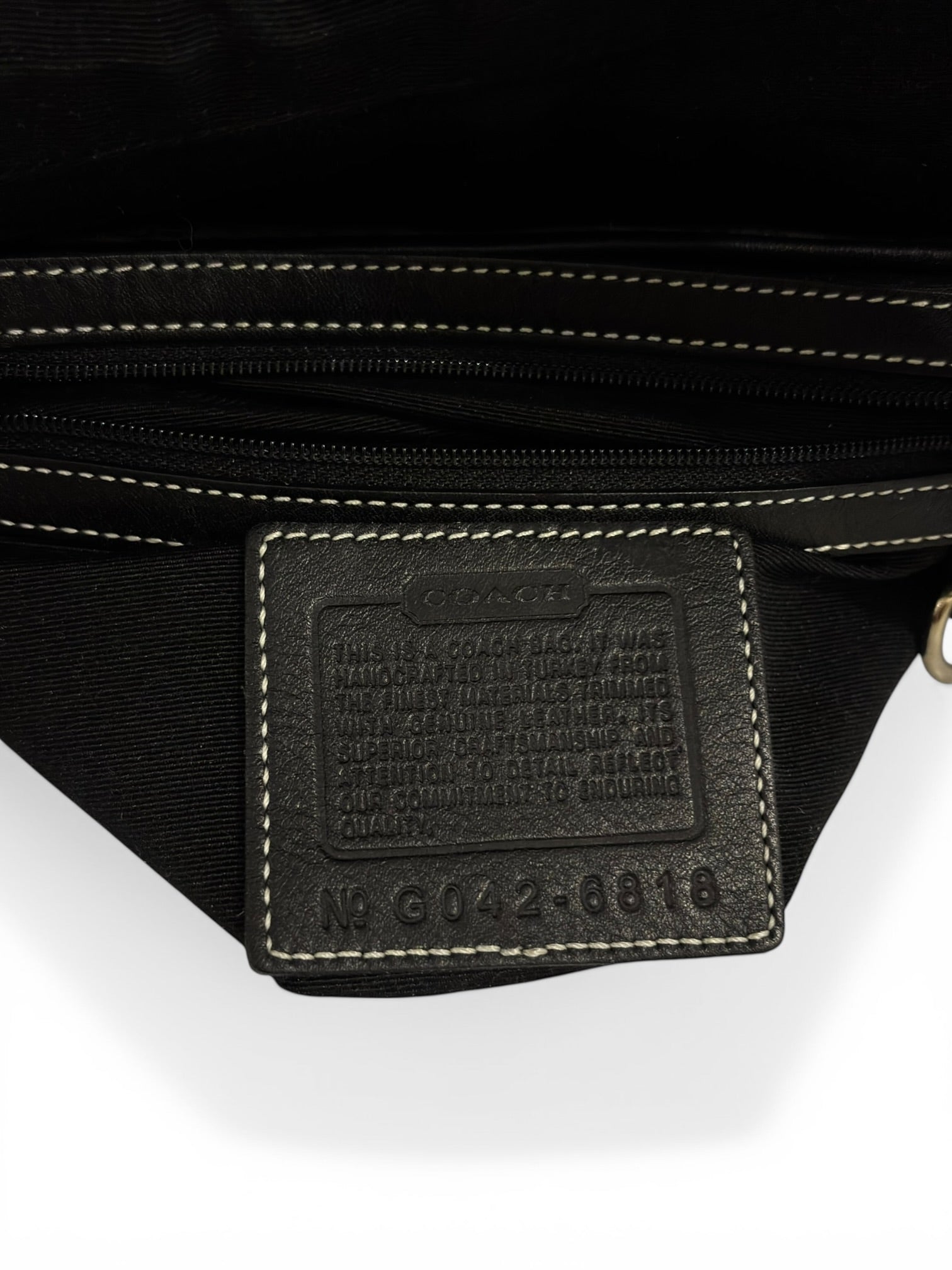 Coach Soho Black & Grey Signature Canvas & Leather Vintage Hobo Shoulder Bag