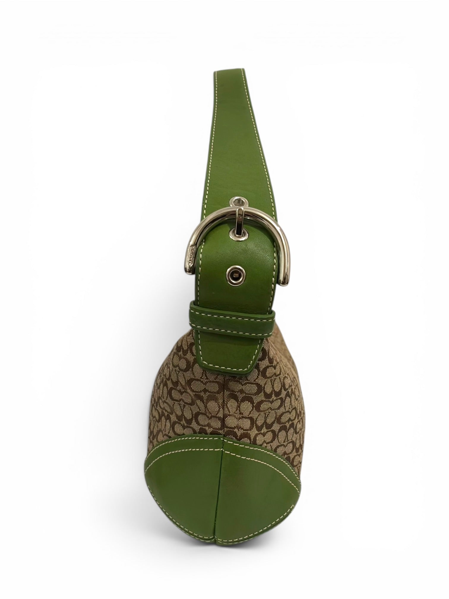 Coach Soho Brown & Green Signature Rare Colourway Vintage Shoulder Bag