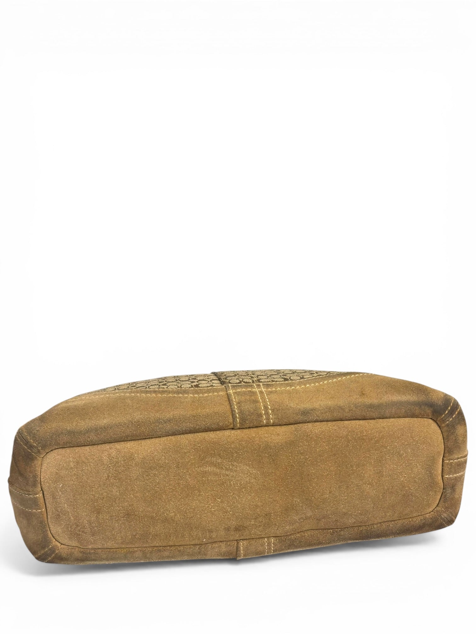 Coach Brown Tan Signature Canvas & Suede
Vintage Crossbody / Shoulder Bag