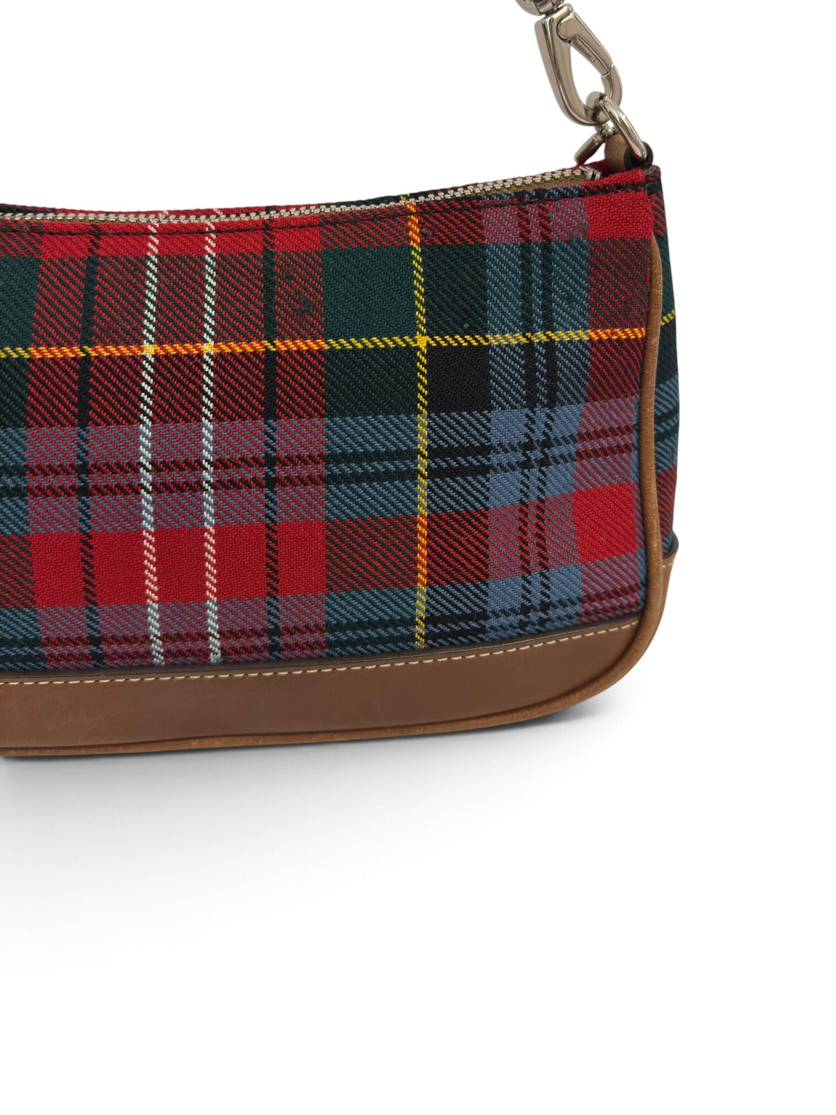 Vintage Coach Demi Bag 8935 In Tartan Plaid Wool