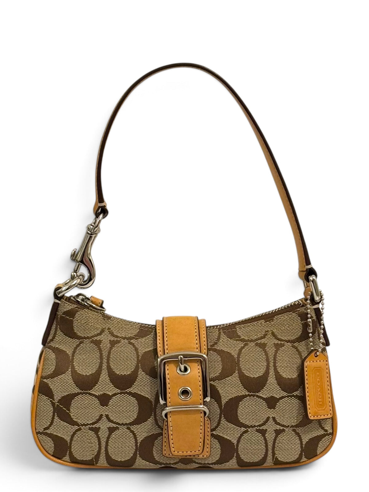 Vintage Coach Demi Mini Soho Bag 6362 Signature Brown Shoulder Bag