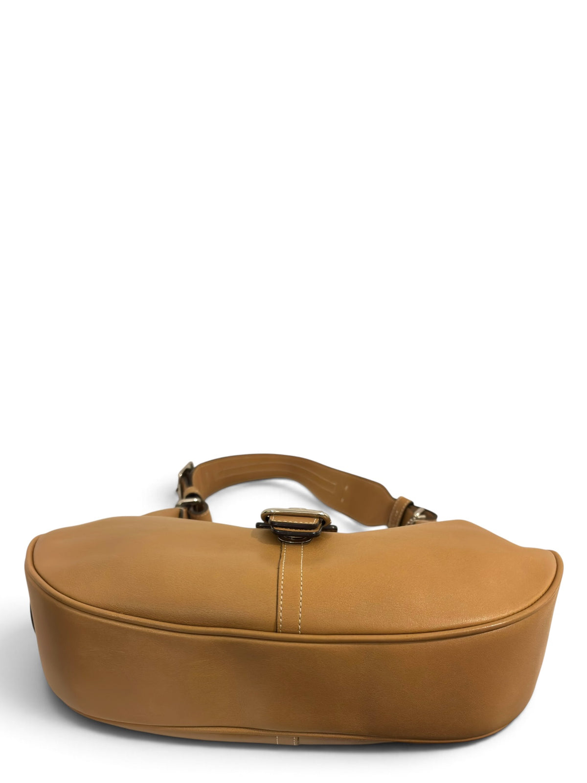 Vintage Coach Hamptons Bag 7548 Crescent Hobo In Tan Leather