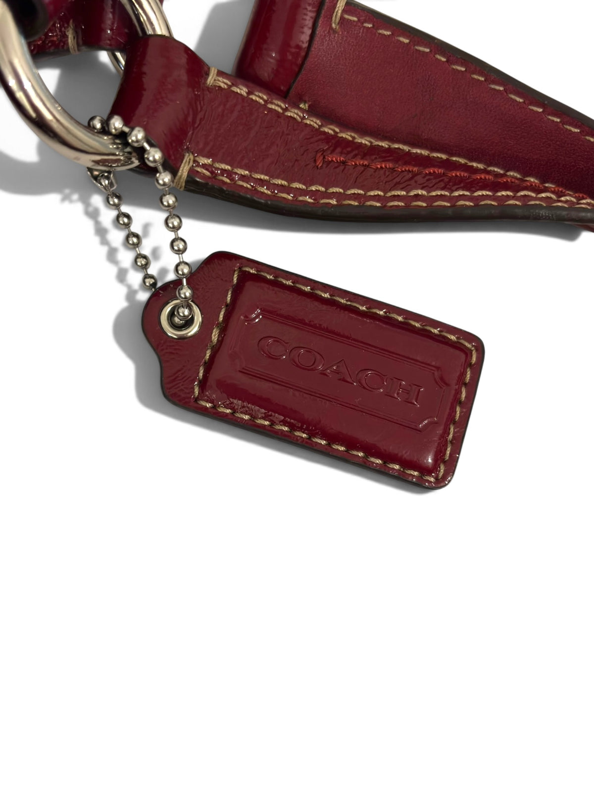 Vintage Coach Soho Lynn Bag F17094 In Burgundy Red Rare Colourway