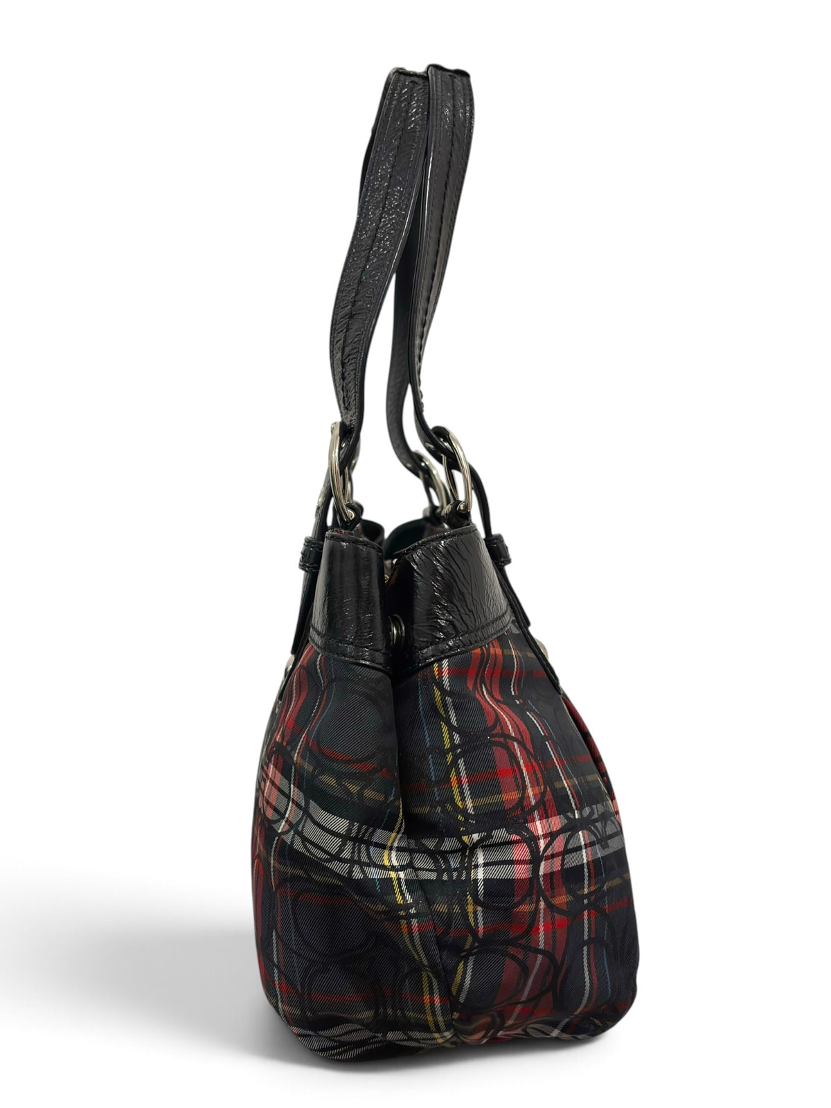 Vintage Coach Soho Bag F15228 Poppy Tartan Plaid Tote