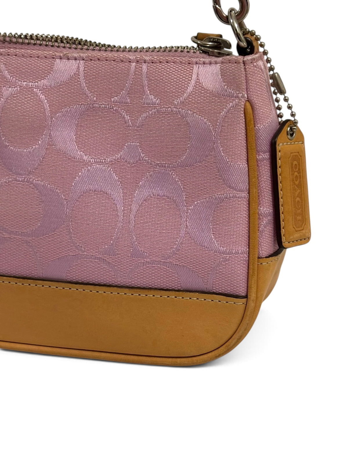 Vintage Coach Demi Bag 6094 In Rare Signature Pink