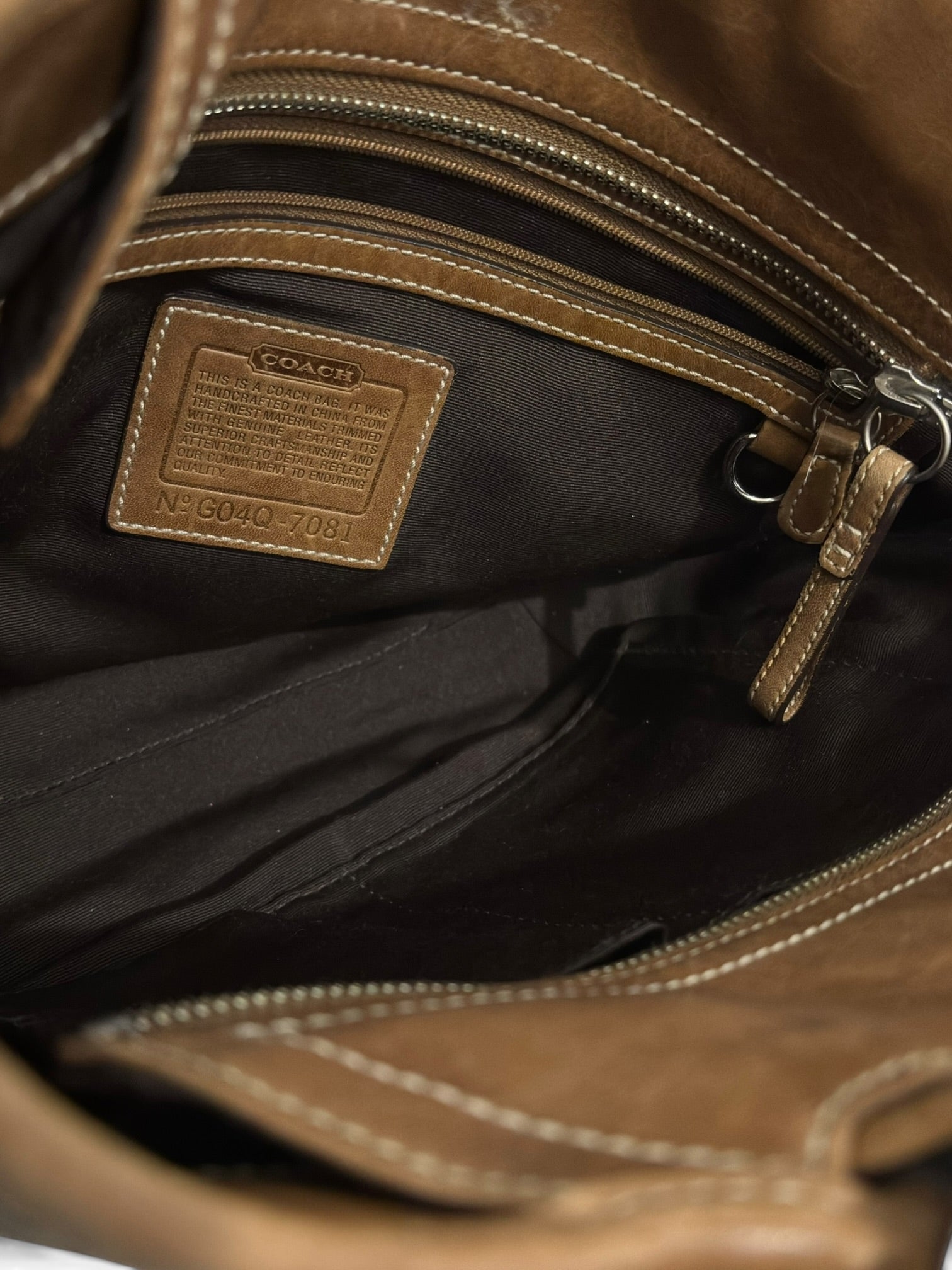 Coach Signature Brown Soho Buckle Canvas & Leather Vintage Shoulder Bag