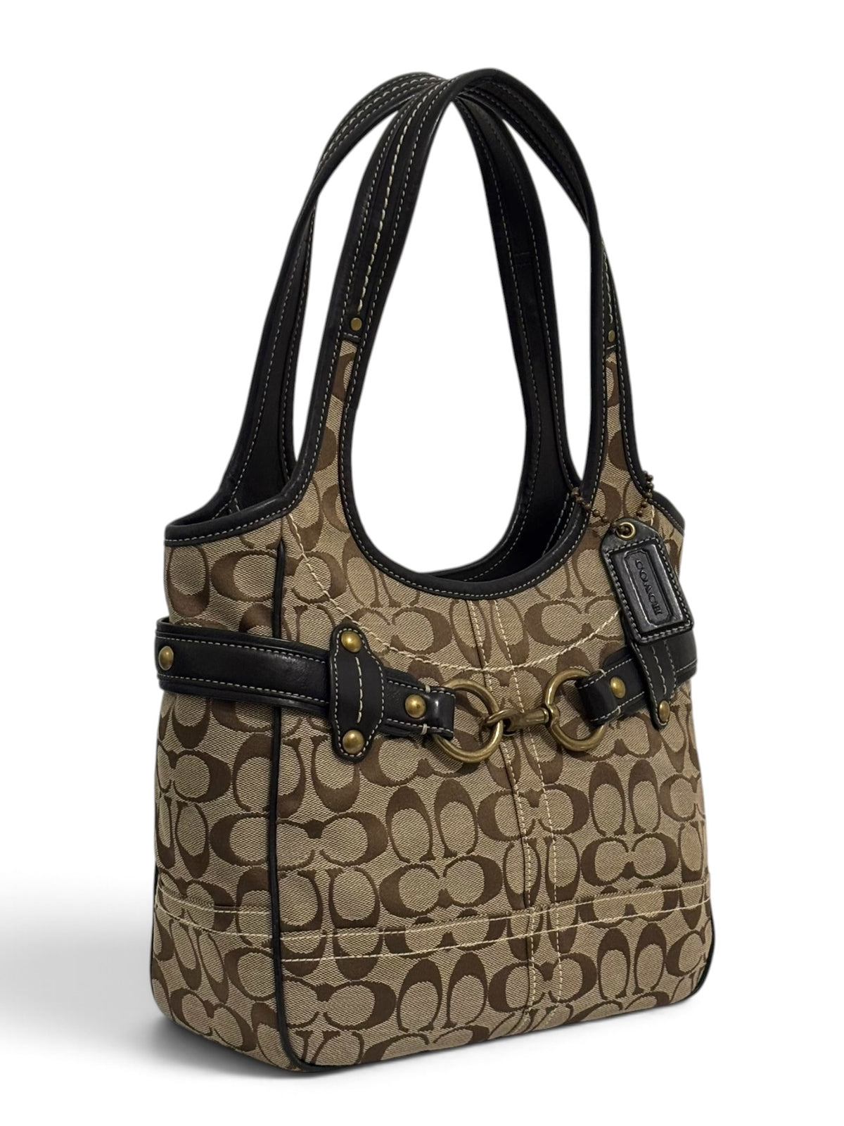 Vintage Coach Ergo 11278 Horsebit Signature Tote Bag