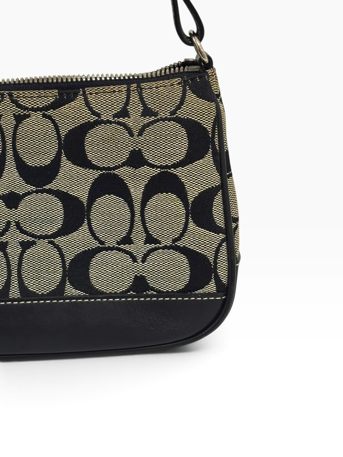 Vintage Coach Demi Bag 6094 Mini Signature Shoulder Bag