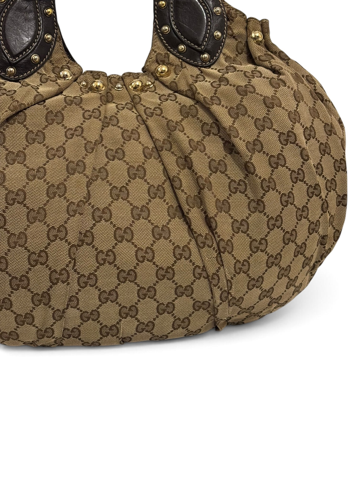 Vintage Gucci Pelham Studded Hobo Shoulder Bag 203624