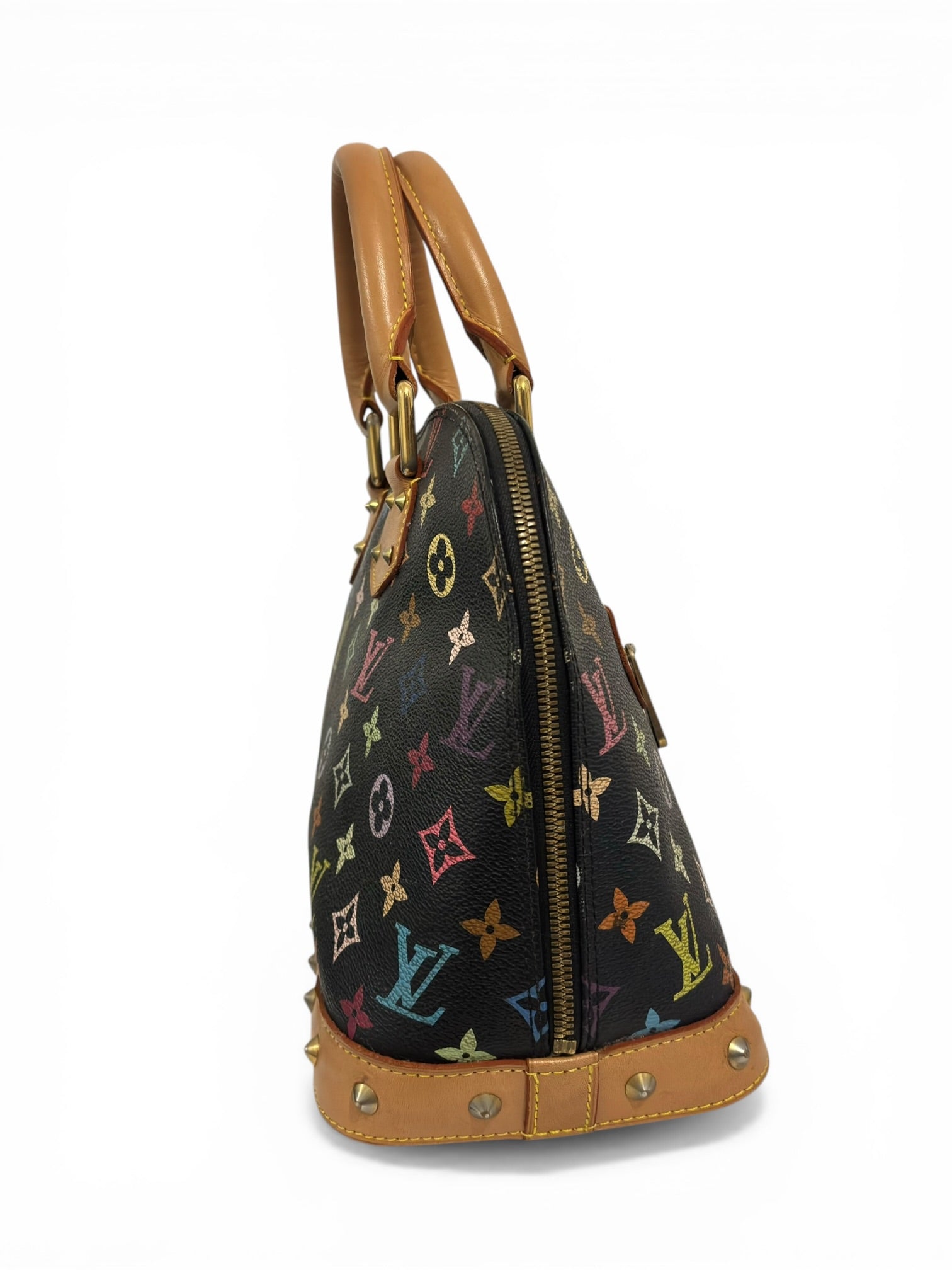 Louis Vuitton Limited Edition X Takashi Murakami
Black & Multicolour Alma PM Handbag
