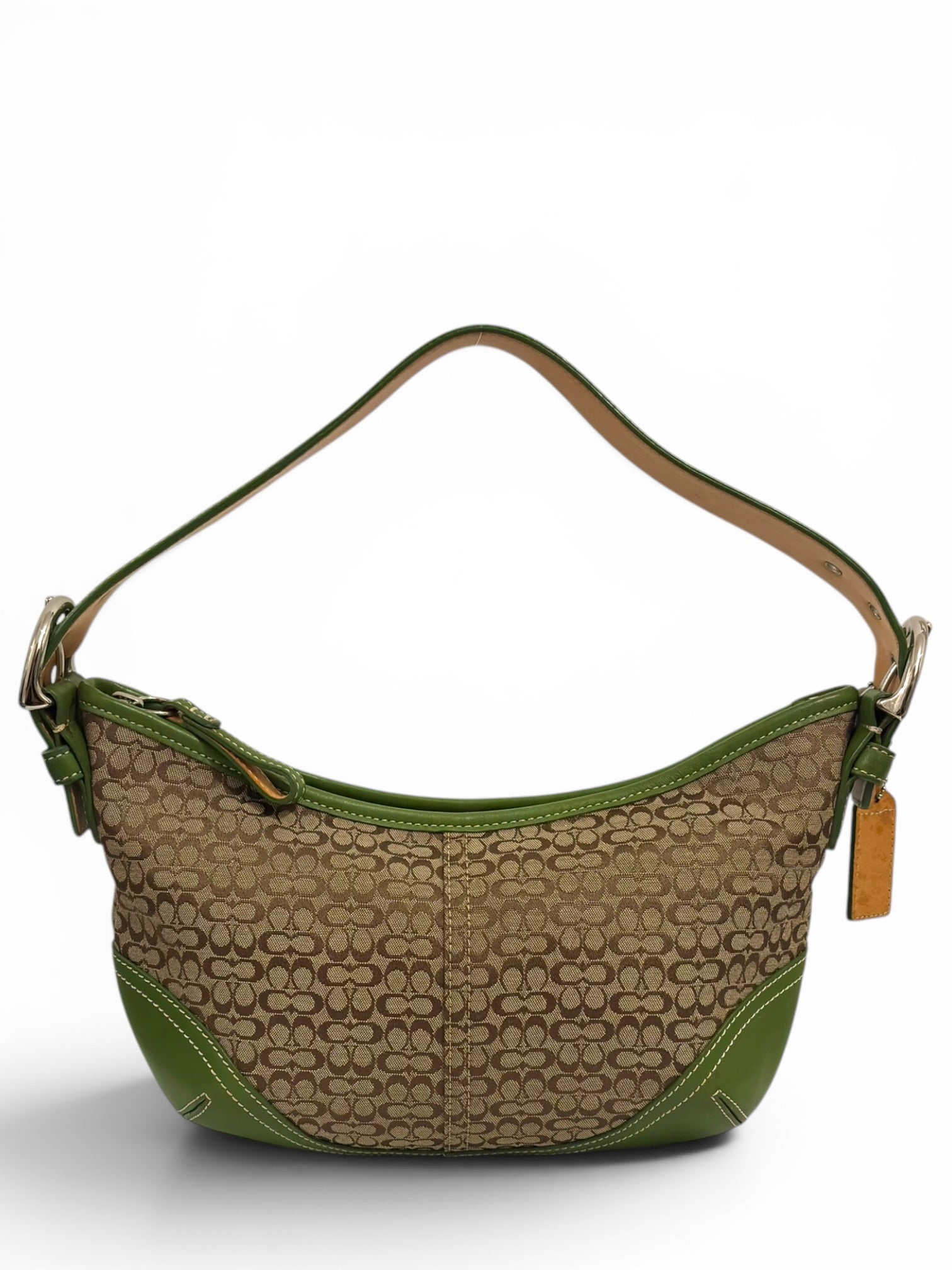 Coach Soho Brown & Green Signature Rare Colourway Vintage Shoulder Bag