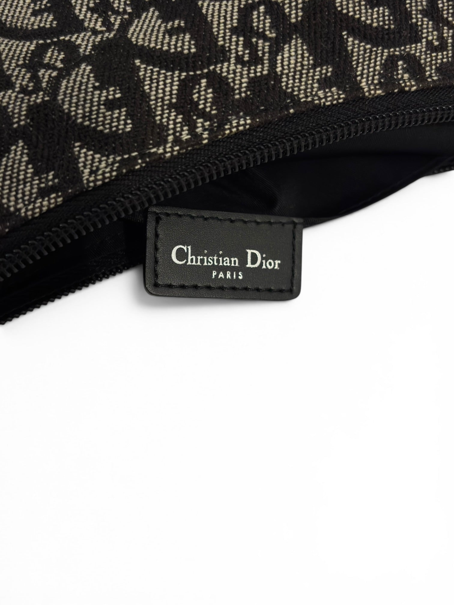 Christian Dior Rare Navy Monogram Oblique Trotter
Canvas Italy Vintage Shoulder Bag