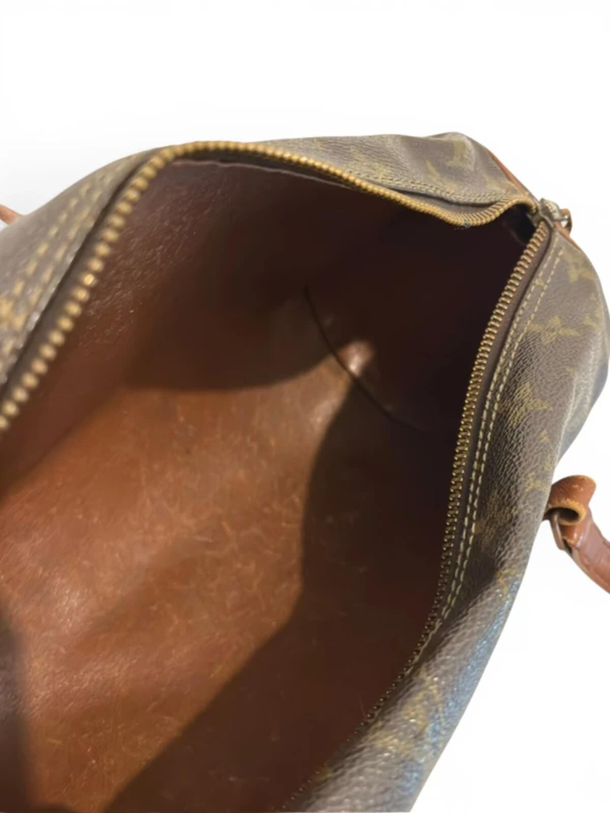 Louis Vuitton Papillon 30 Barrel Brown Leather Vintage Shoulder Bag
