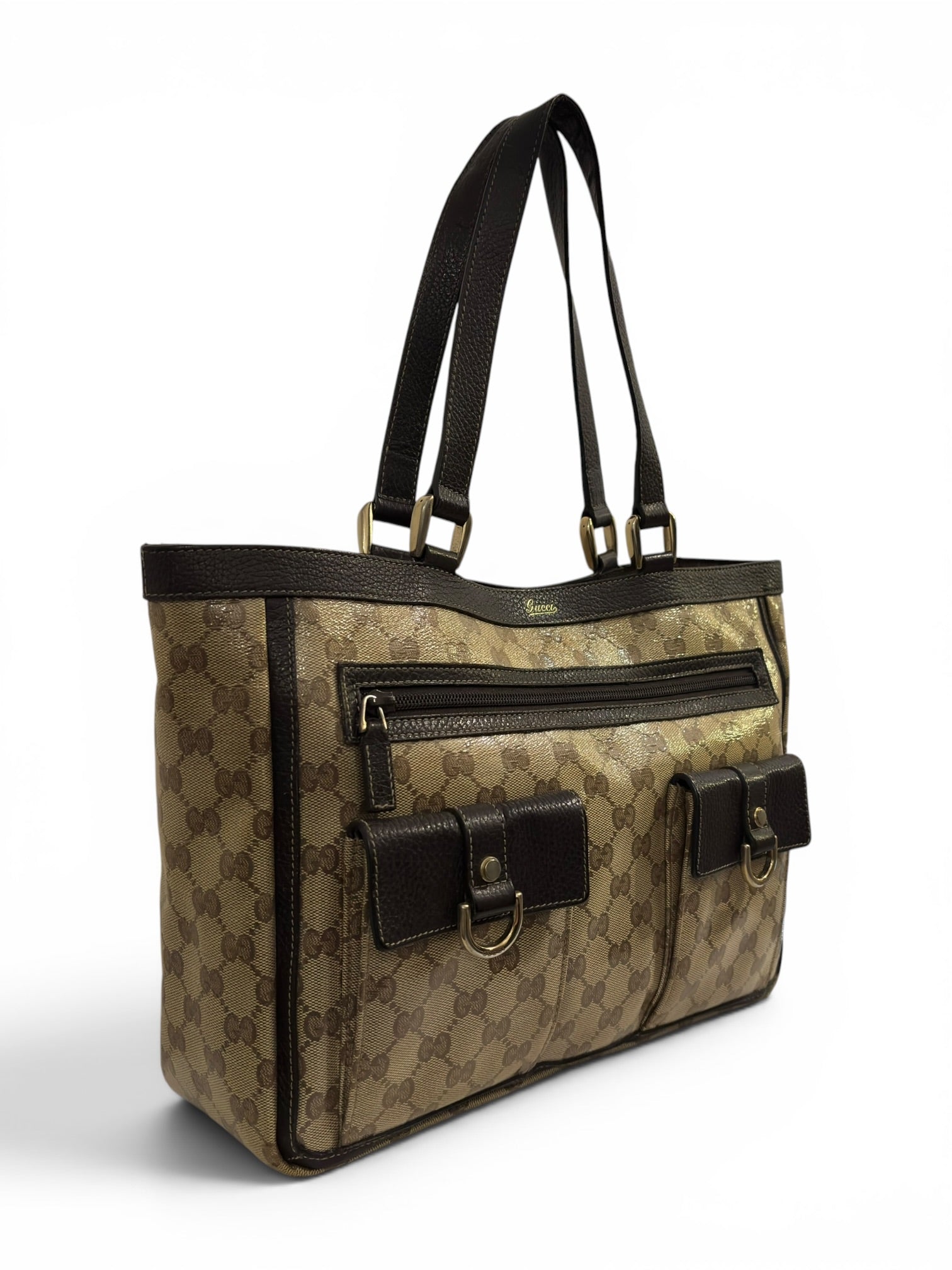 Vintage Gucci Abbey D Ring 002058 Tote Shoulder Bag