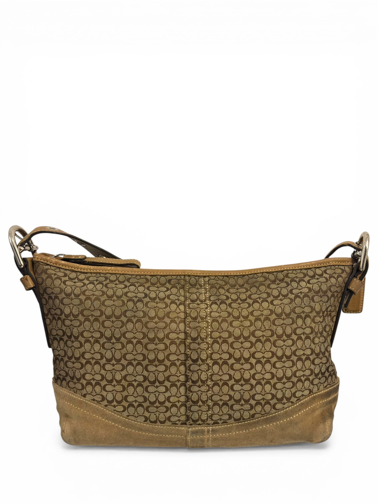 Coach Brown Tan Signature Canvas & Suede
Vintage Crossbody / Shoulder Bag