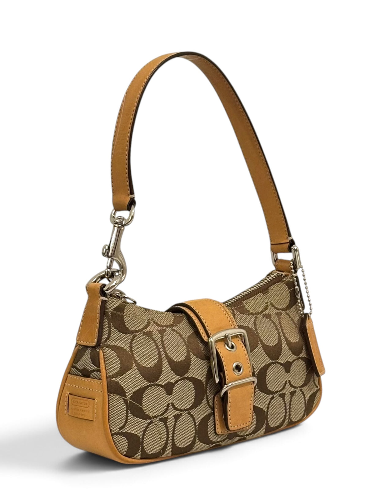 Vintage Coach Demi Mini Soho Bag 6362 Signature Brown Shoulder Bag
