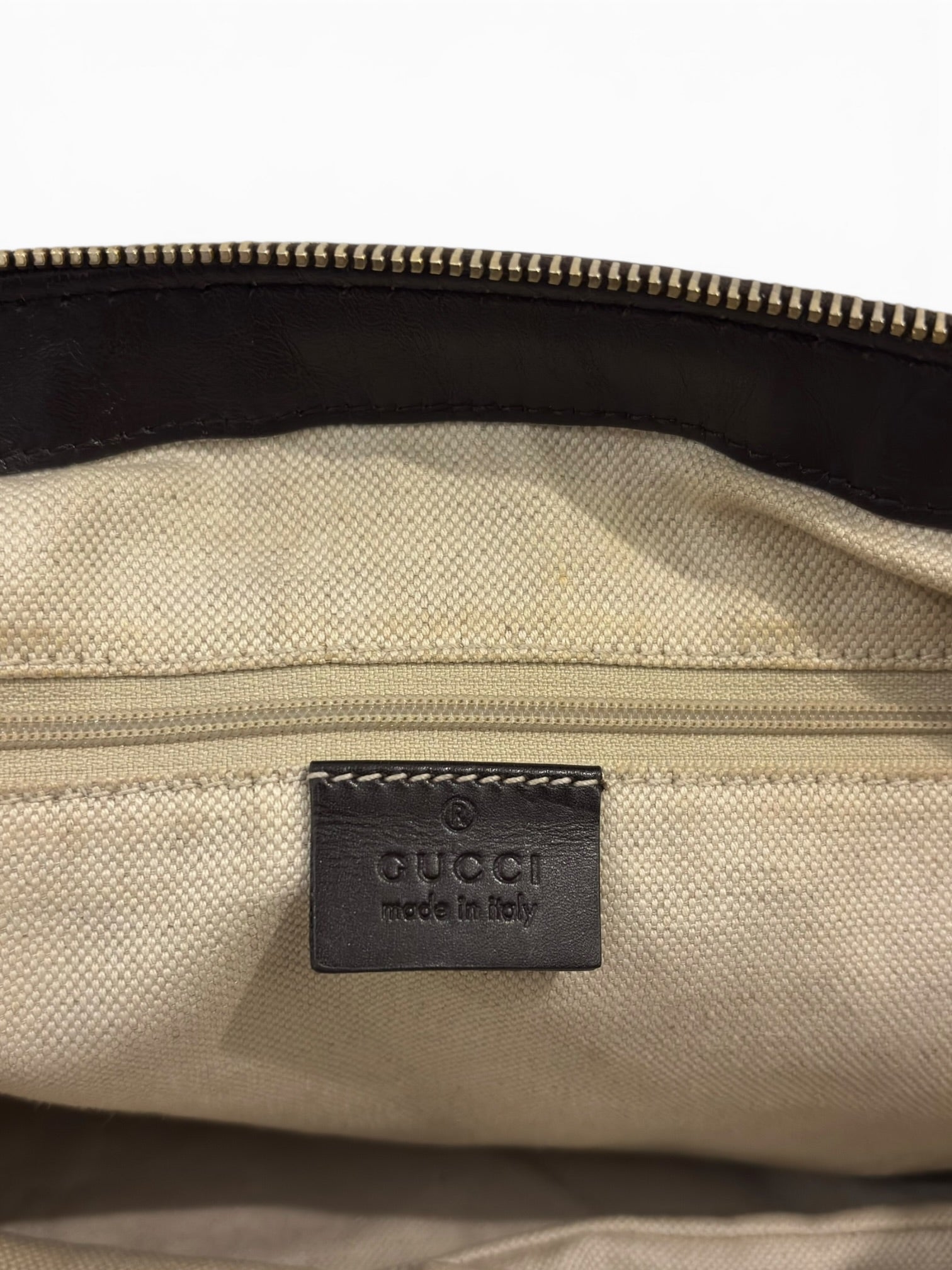 Vintage Gucci Sukey GG Bag Canvas Brown & Beige
Satchel Tote Shoulder Handbag 520981