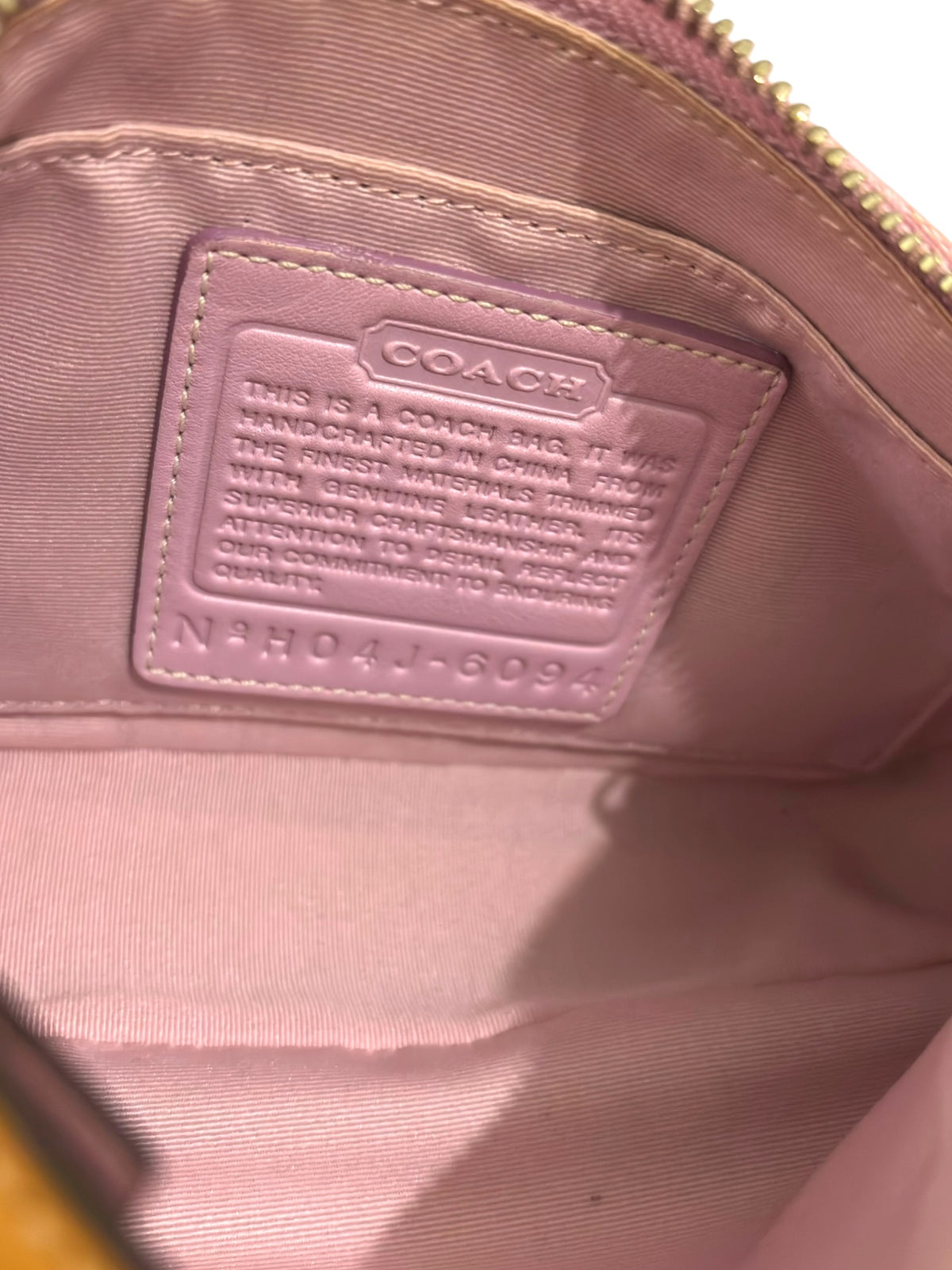 Vintage Coach Demi Bag 6094 In Rare Signature Pink