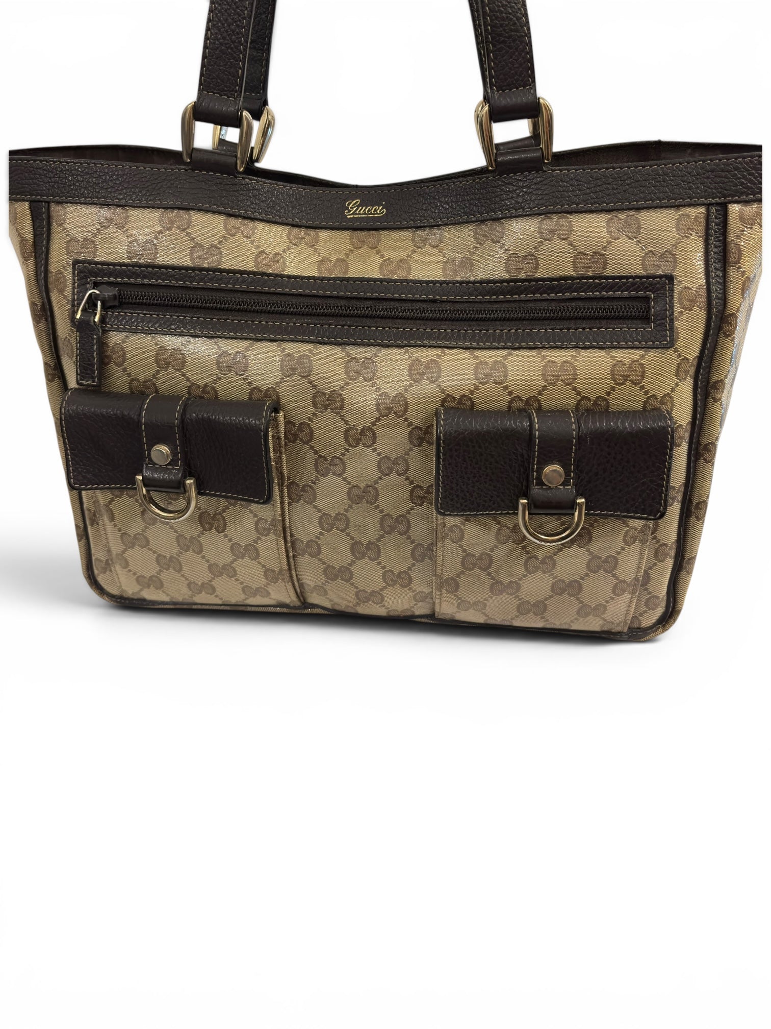 Vintage Gucci Abbey D Ring 002058 Tote Shoulder Bag