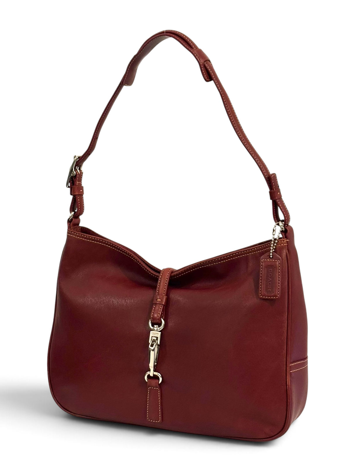Vintage Coach Hamptons Bag 7778 In Red Leather