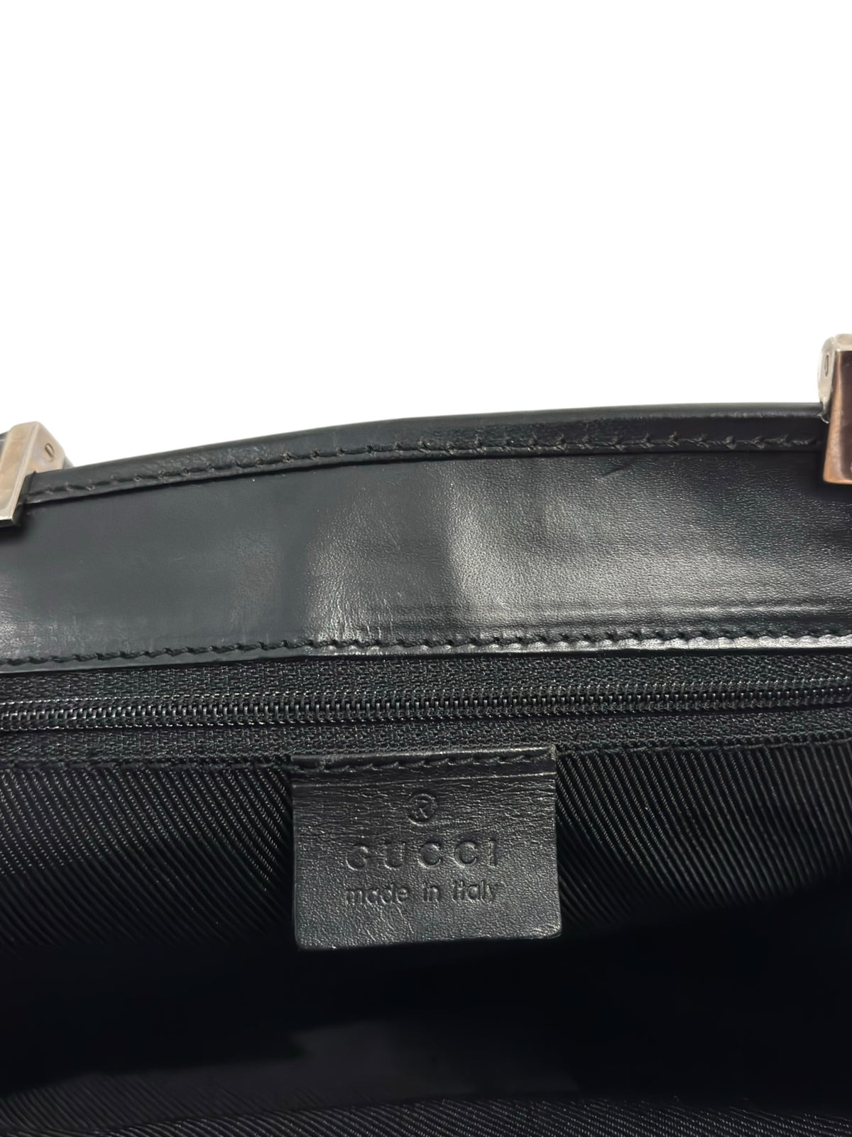 Vintage Gucci Jackie Tote Bag Black GG Canvas 002 1065 3444