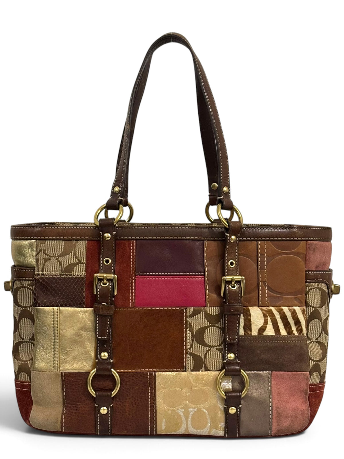 Vintage Coach Patchwork Bag 10432 Limited Edition Holiday Tote