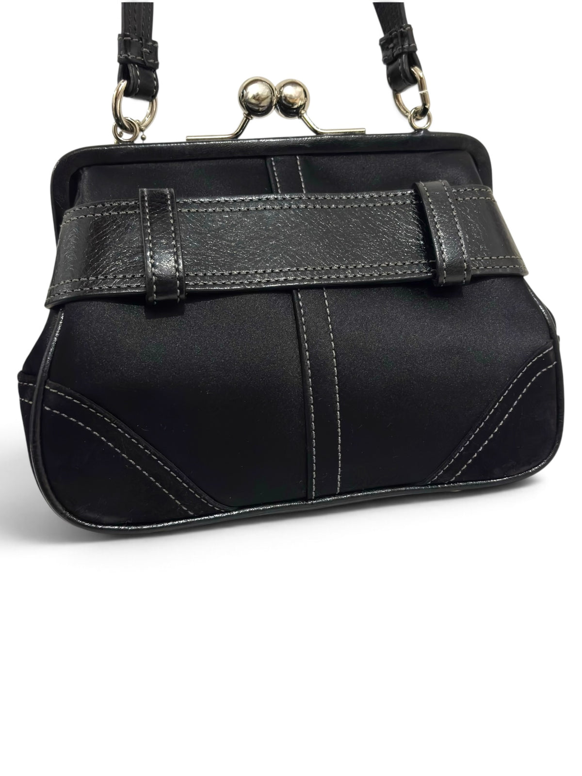 Vintage Coach Bag Rare 3579 Madison Kisslock & Swarovski Crystals