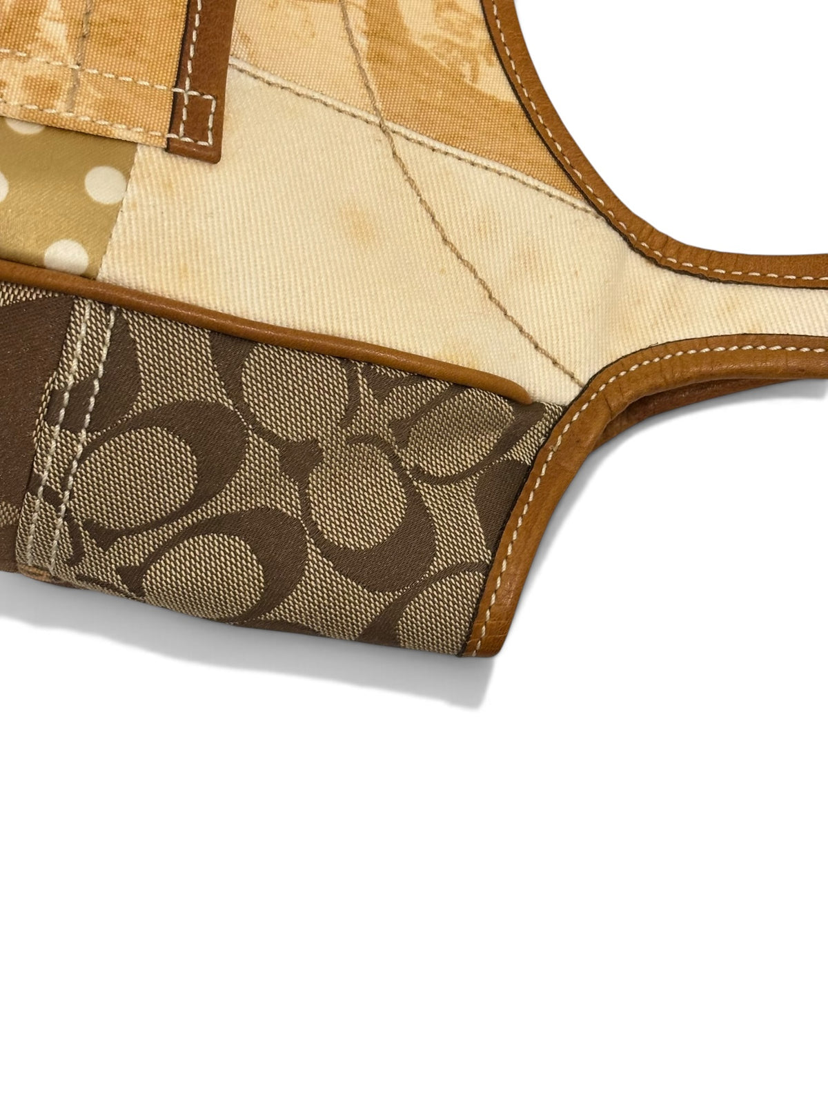 Vintage Coach Ergo Patchwork Bag 10810 Signature & Animal Print Tote