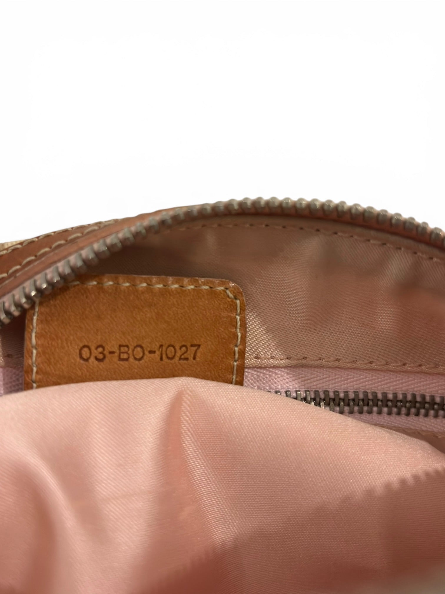 Christian Dior Rare Romantique Trotter Barrel Pink & Brown Heart Charm Galliano Vintage Shoulder Bag