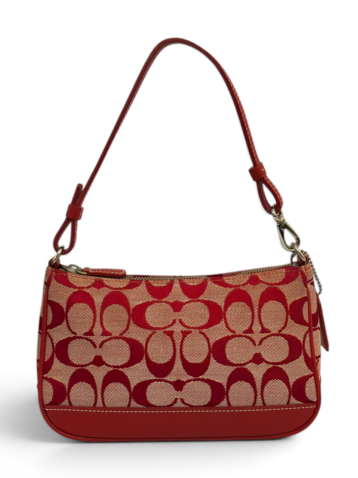 Vintage Coach Bag Demi Mini Red Signature 6094 Shoulder Pouch
