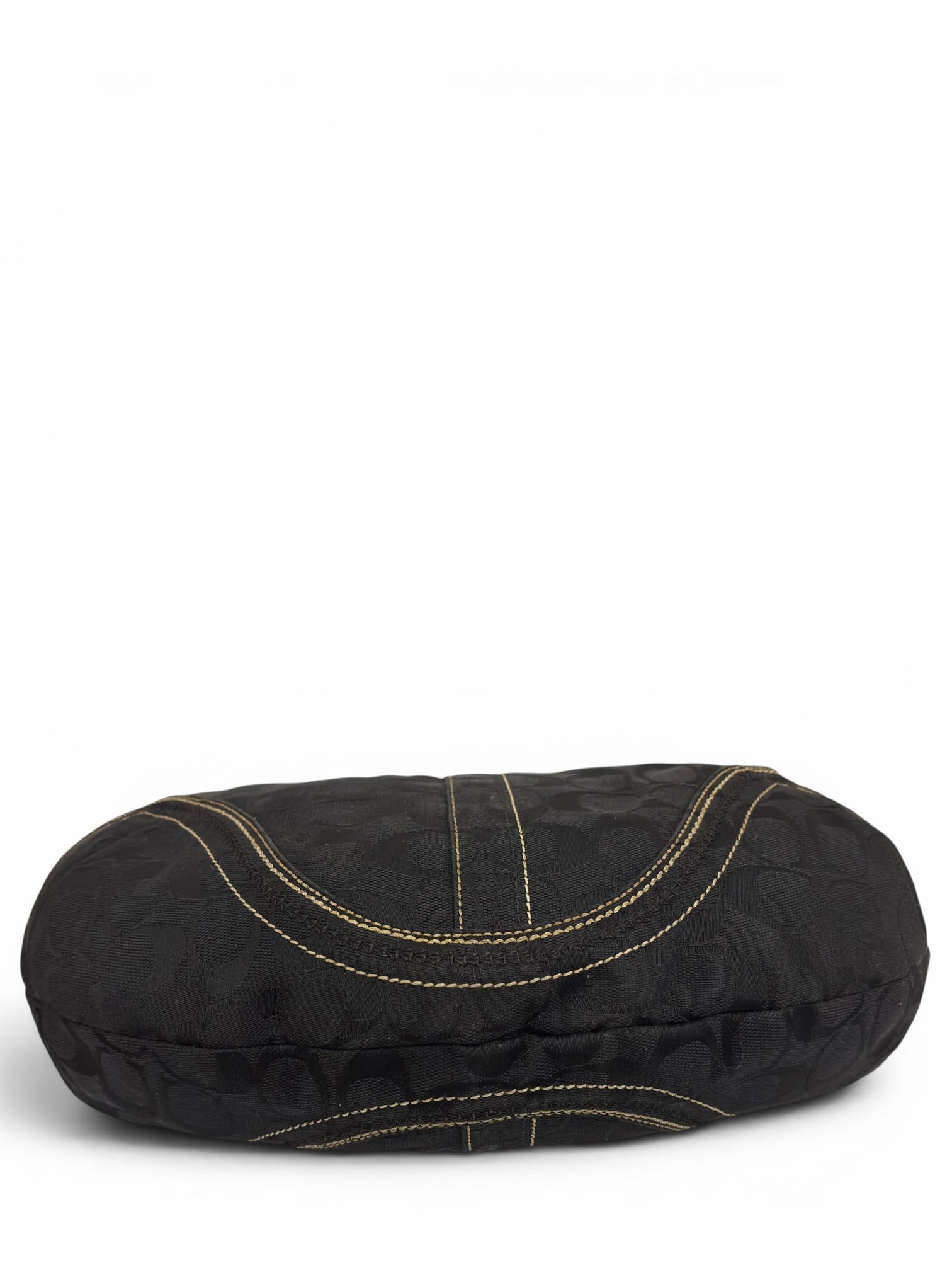 Vintage Coach Soho Half Moon Black Hobo Shoulder Bag 10601