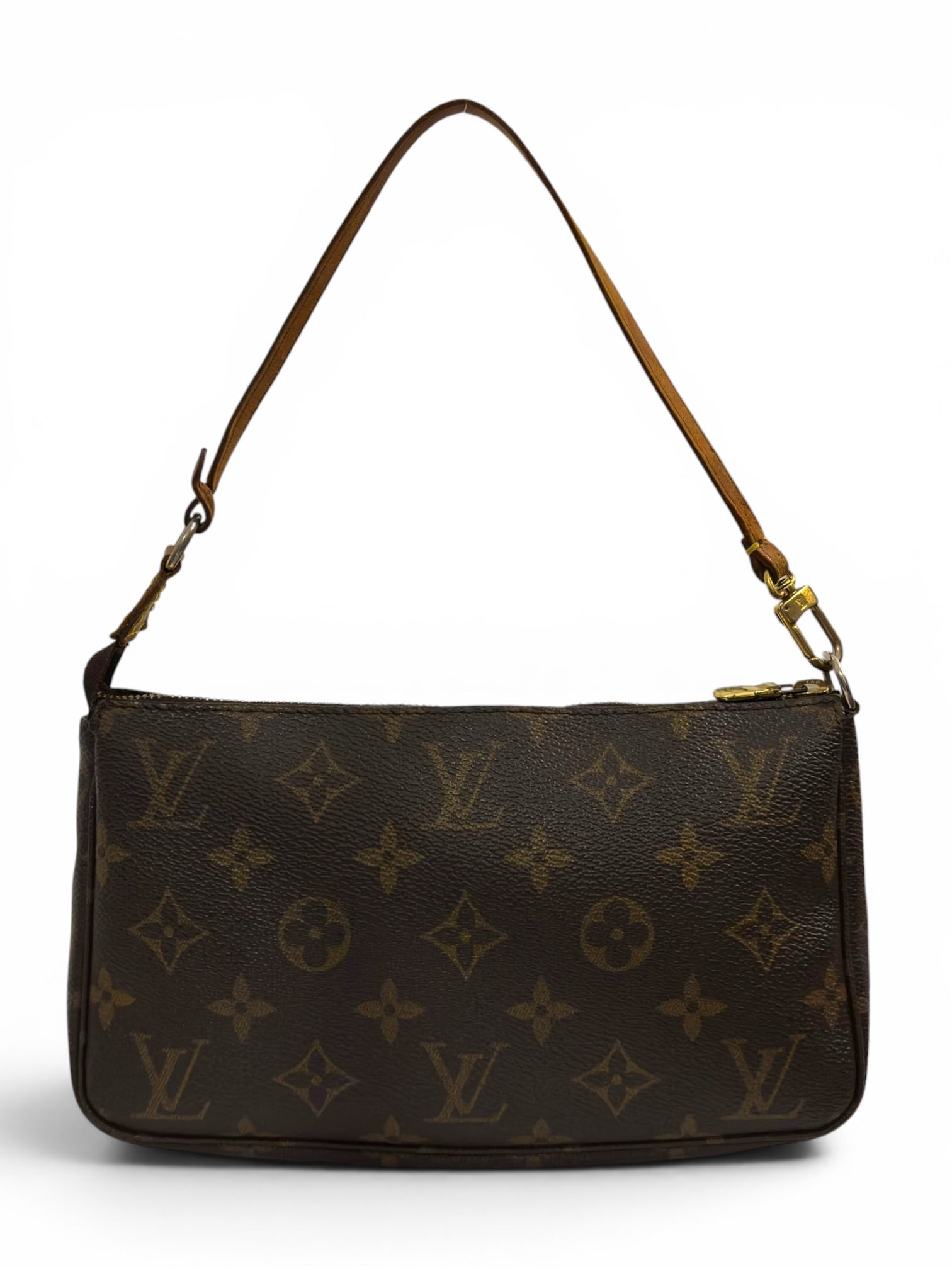 Louis Vuitton Rare Brown Monogram Pochette
Accessoires Vintage VI0021 Shoulder Bag