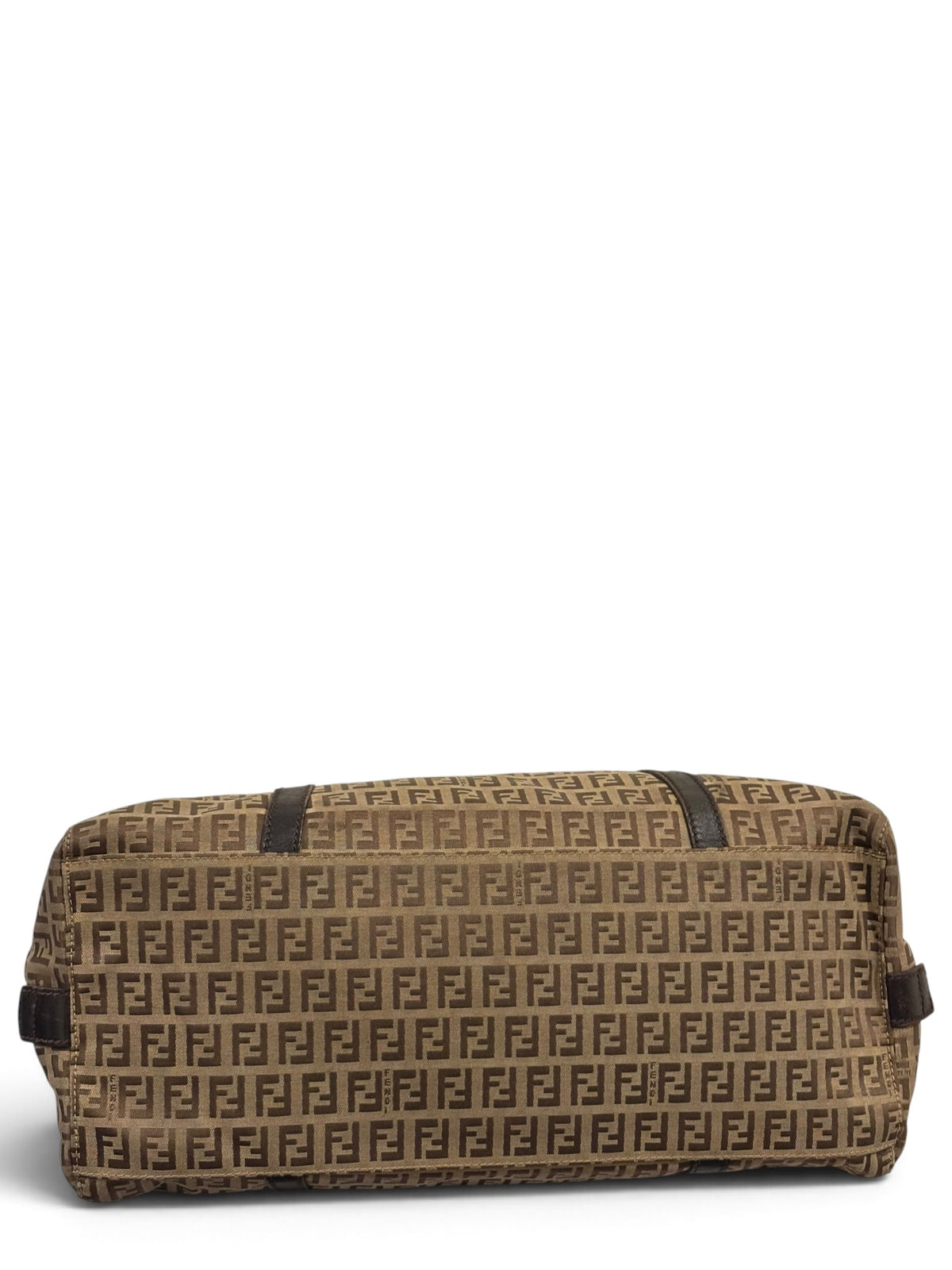 Vintage Fendi Zucca Bag FF Monogram Tote In Brown