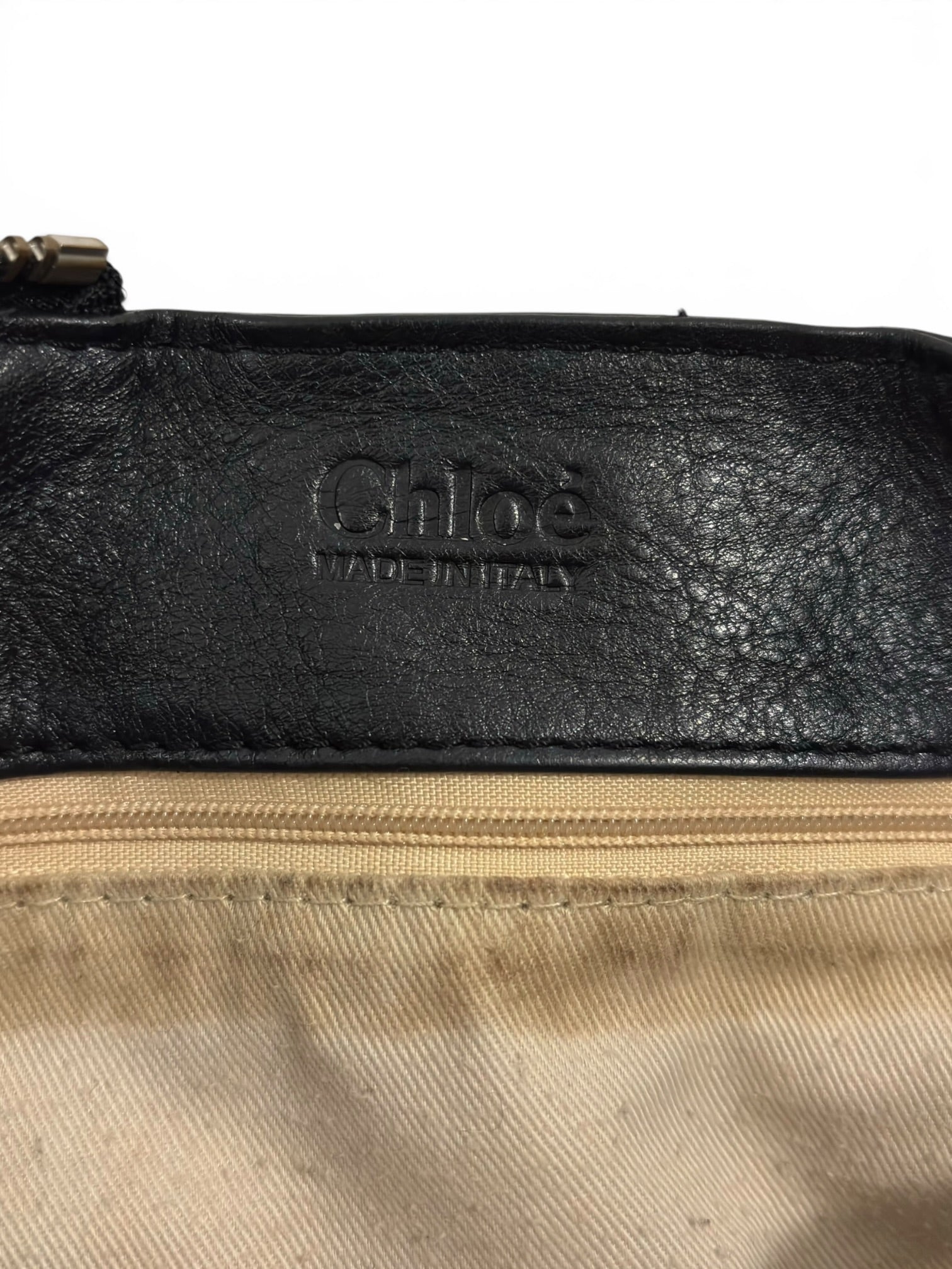 Chloe Paddington Large Black Leather Padlock & Key Rare Vintage Boston Shoulder Bag