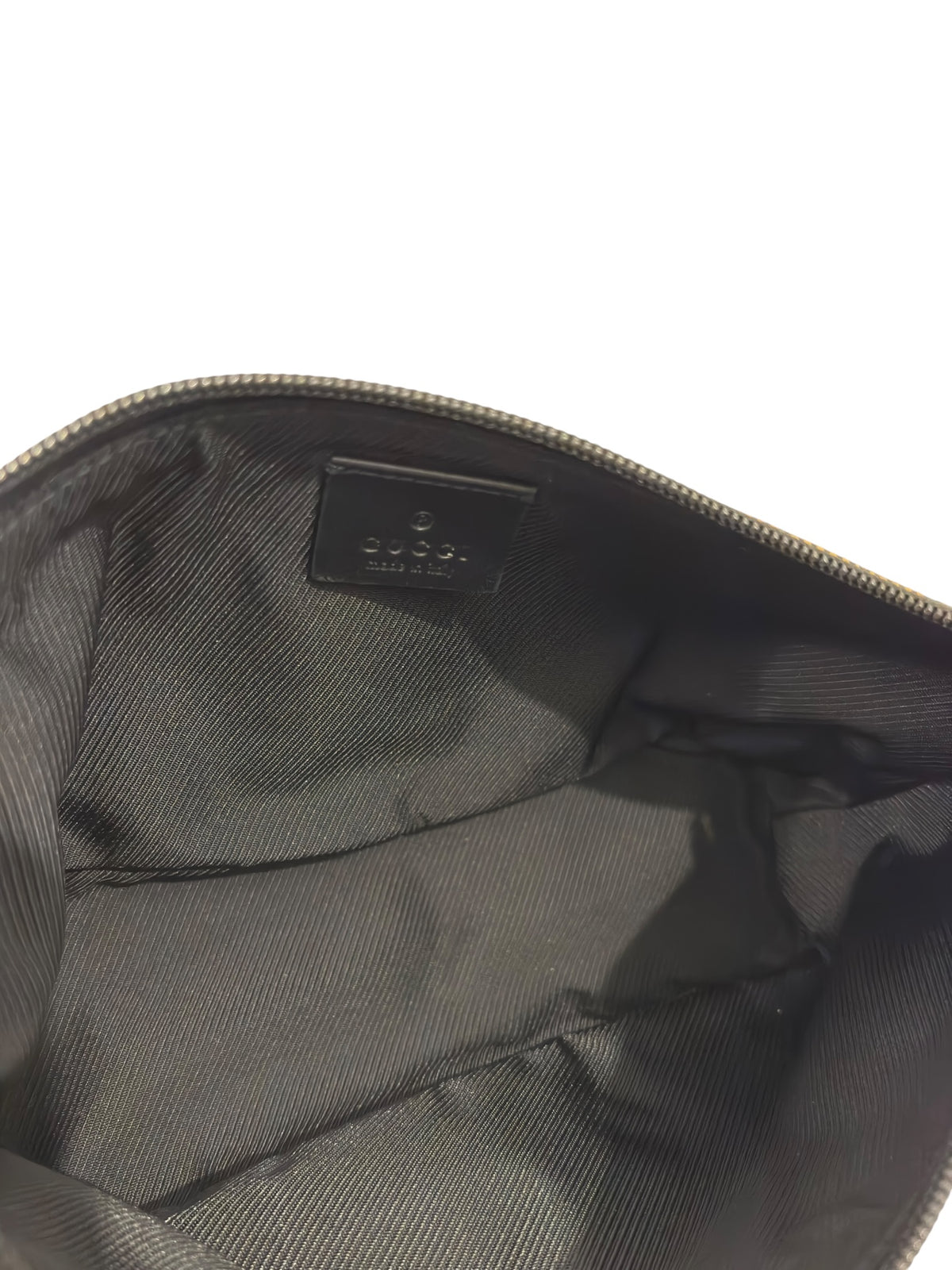 Gucci Boat Bag Vintage Brown & Beige Monogram GG Pochette 039 1103